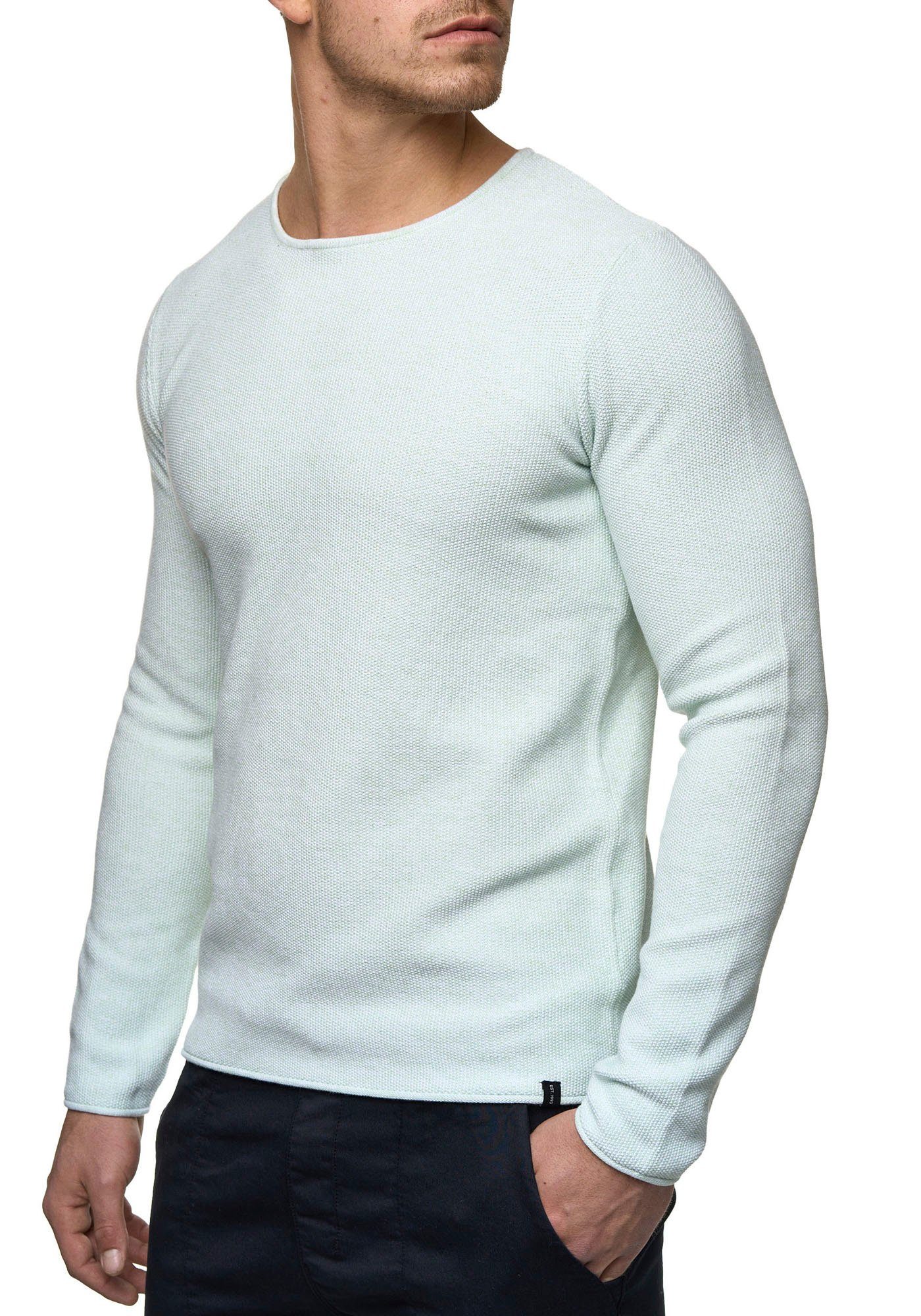 Indicode Trui met ronde hals Kristian heren pullovers maat S groen