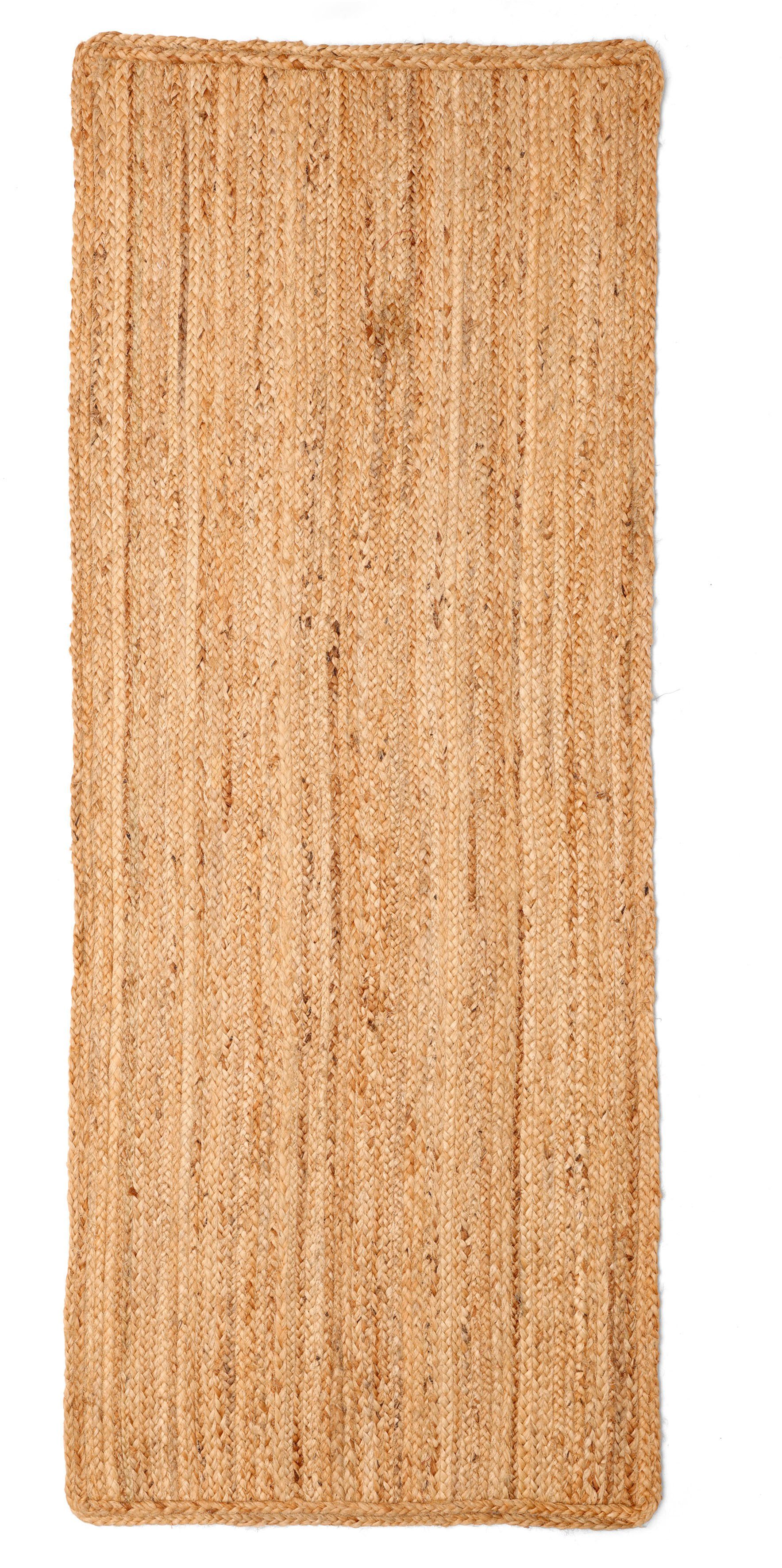 Myflair Möbel & Accessoires Loper Lola Jute tapijt, omkeerbaar tapijt, handgeweven, 100% natuurlijke vezel, Boho-stijl