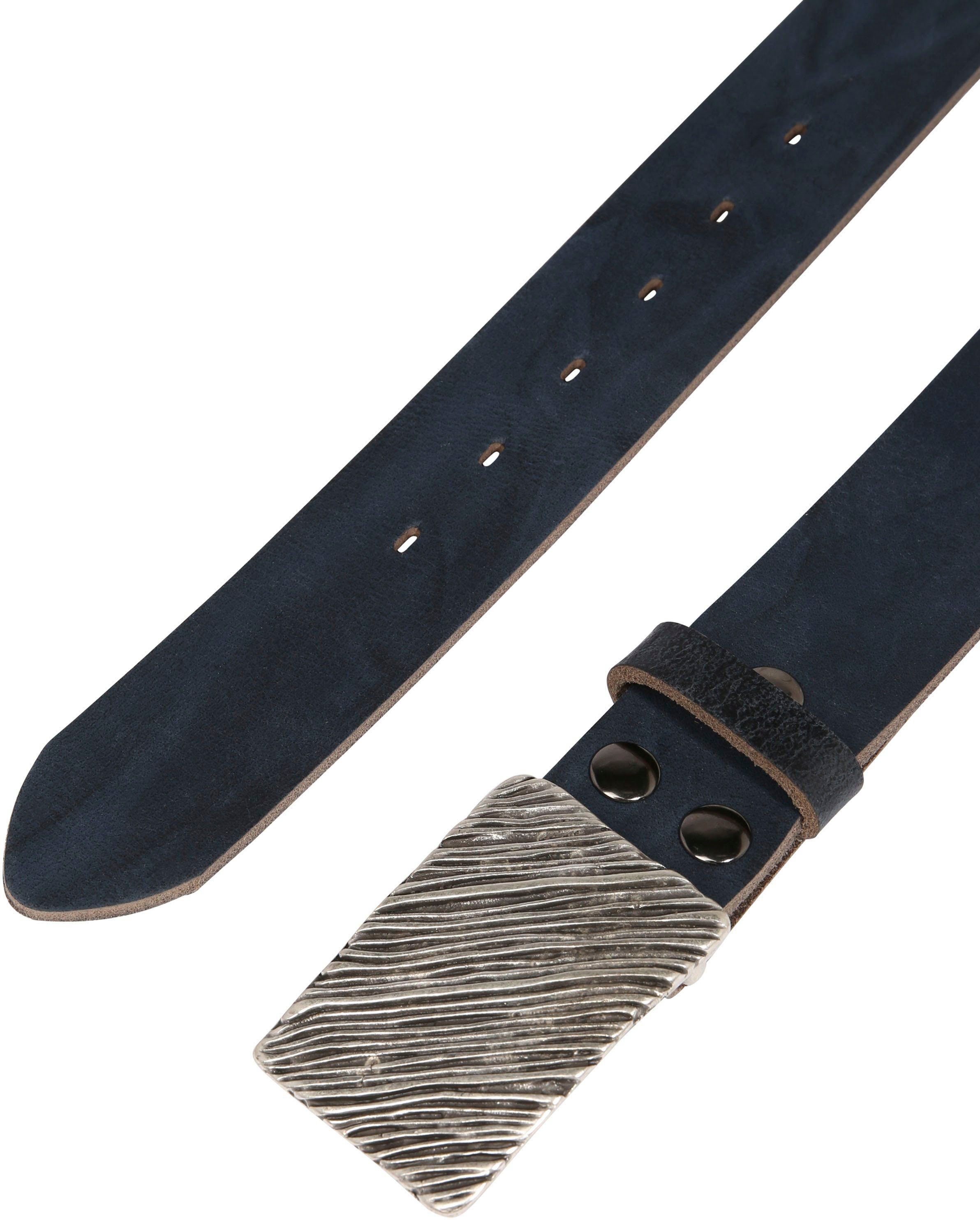 RETTUNGSRING by showroom 019° Leren riem met verwisselbare riemsluiting