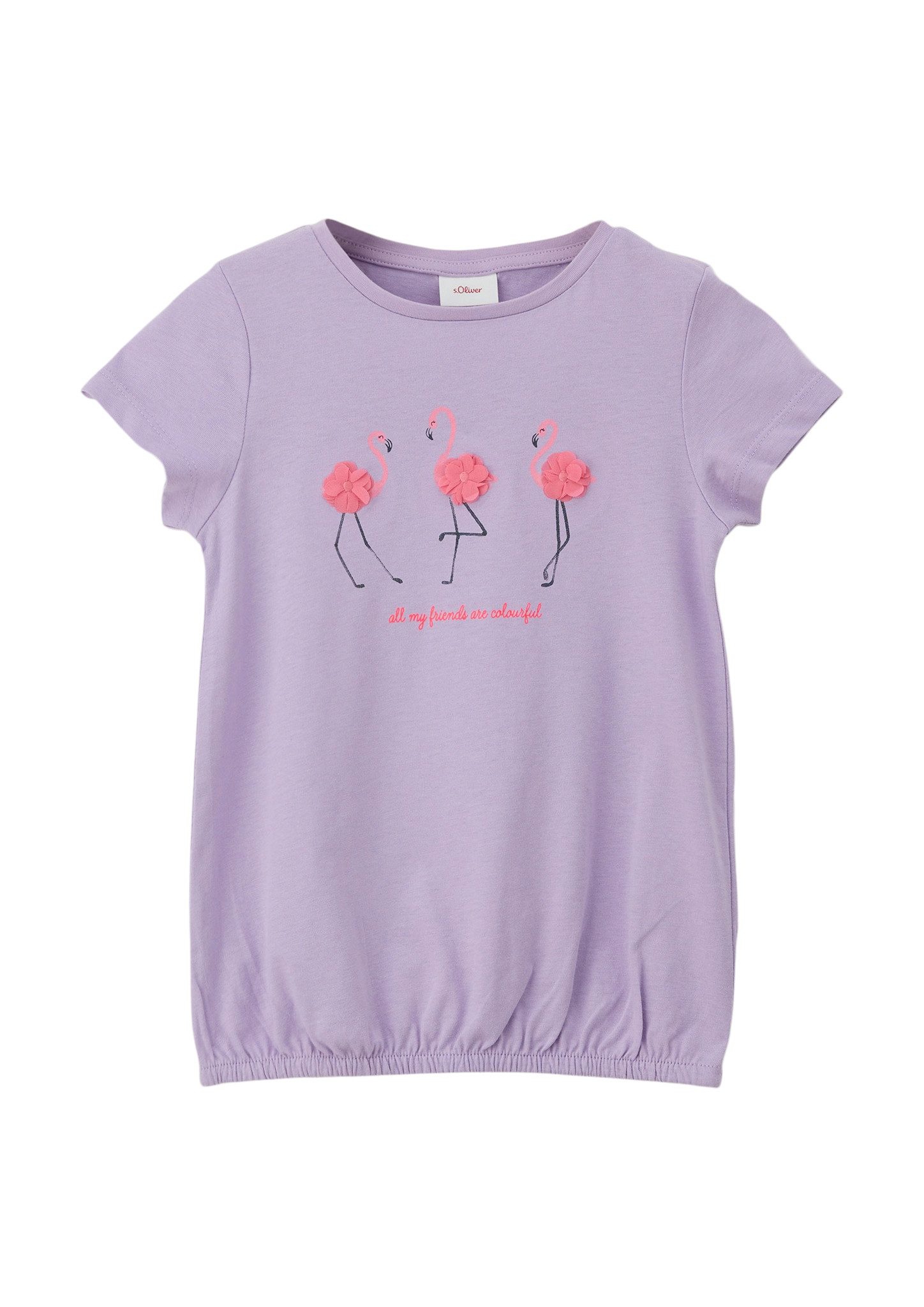 S.Oliver RED LABEL Junior Shirt met ronde hals met frontprint