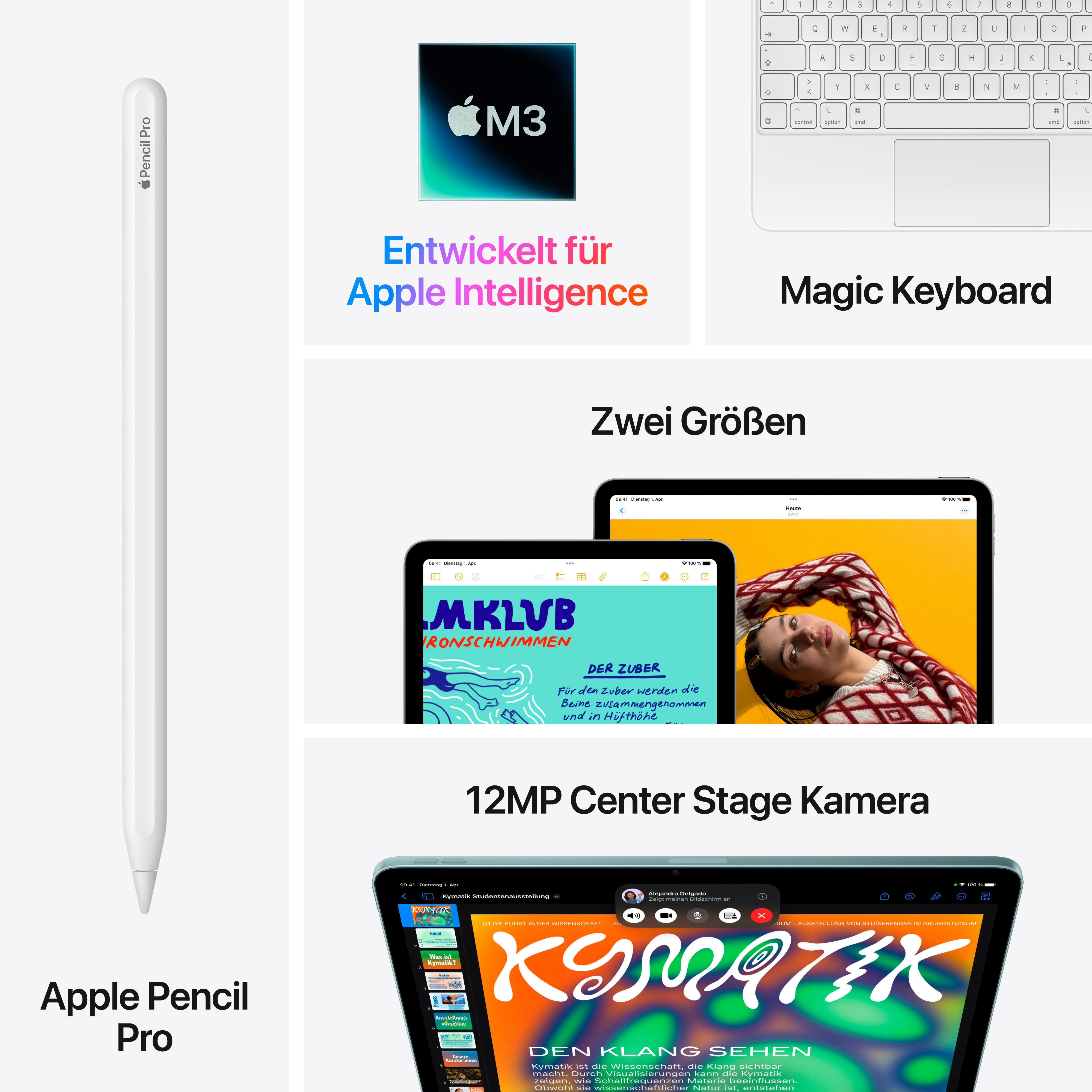 Apple Tablet 13" iPad Air Wi-Fi, 12,9", iPadOS