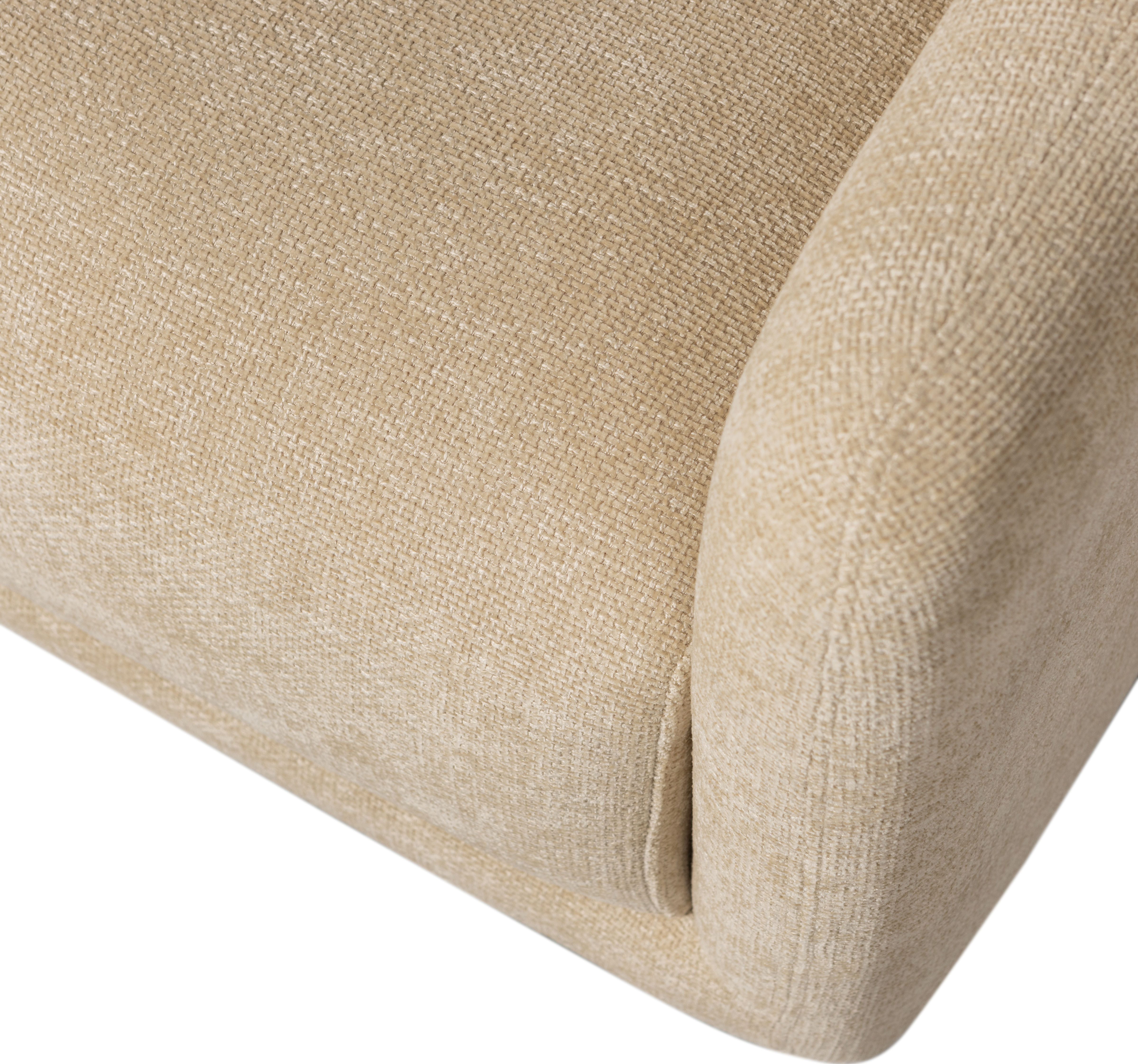WOOOD Draaibare fauteuil OSCAR met zachte chenille bekleding, breedte 78 cm