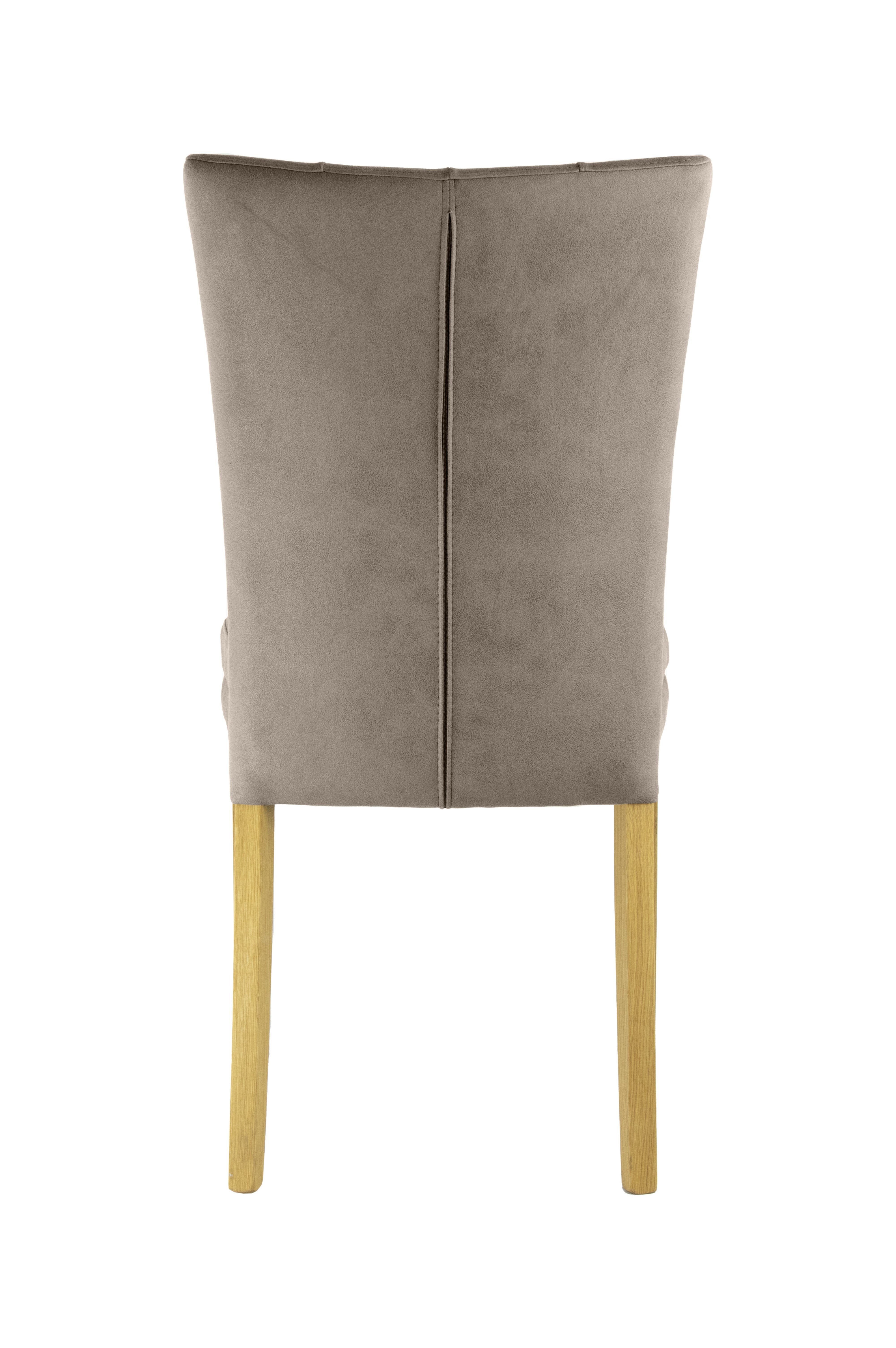 Home affaire Stoel met 4 poten Colorado prettige bekleding, frame massief hout wengé of naturel-eiken (set, 2 stuks)