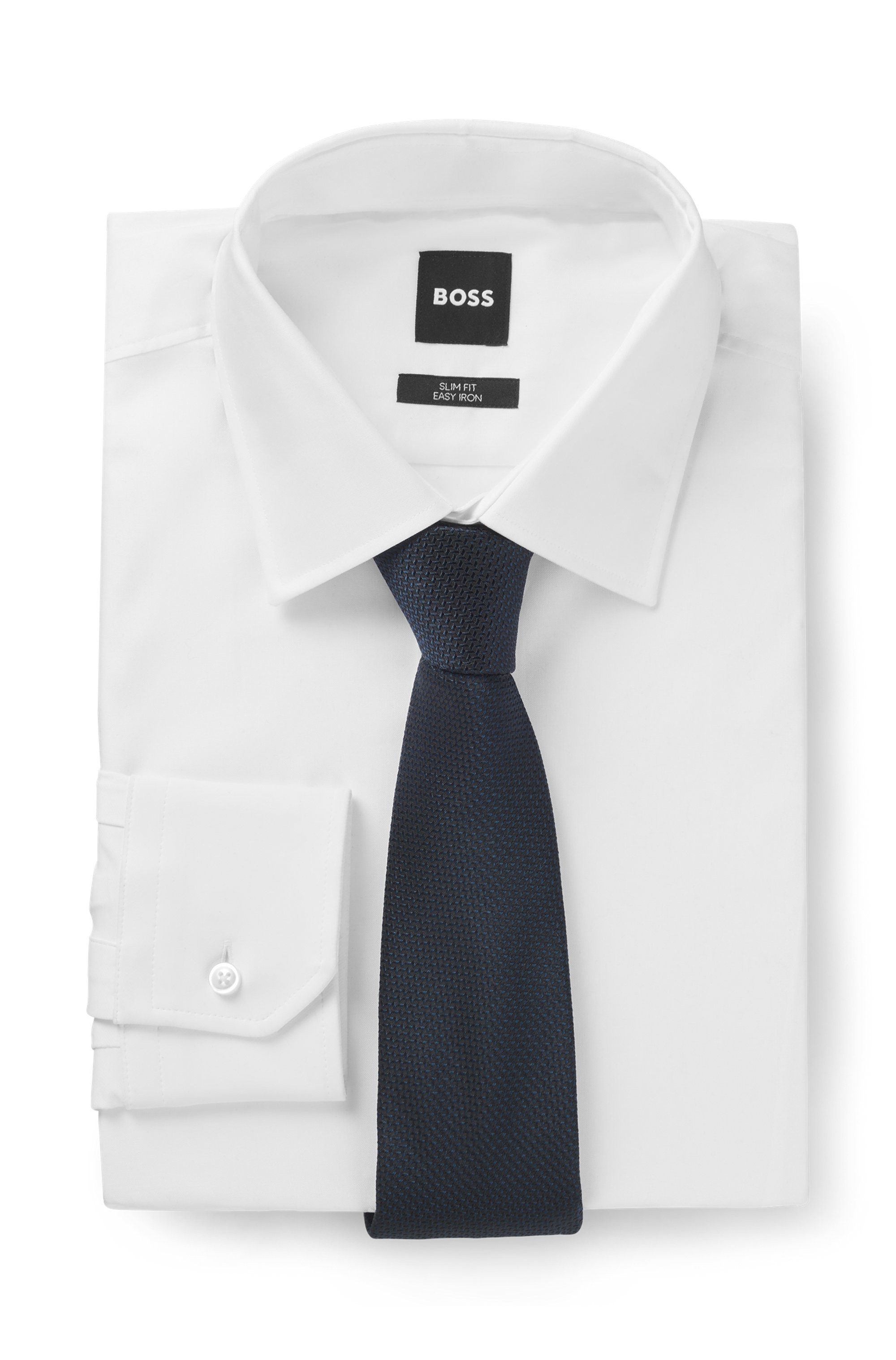 Boss Stropdas met structuurpatroon (set, 2 stuks)