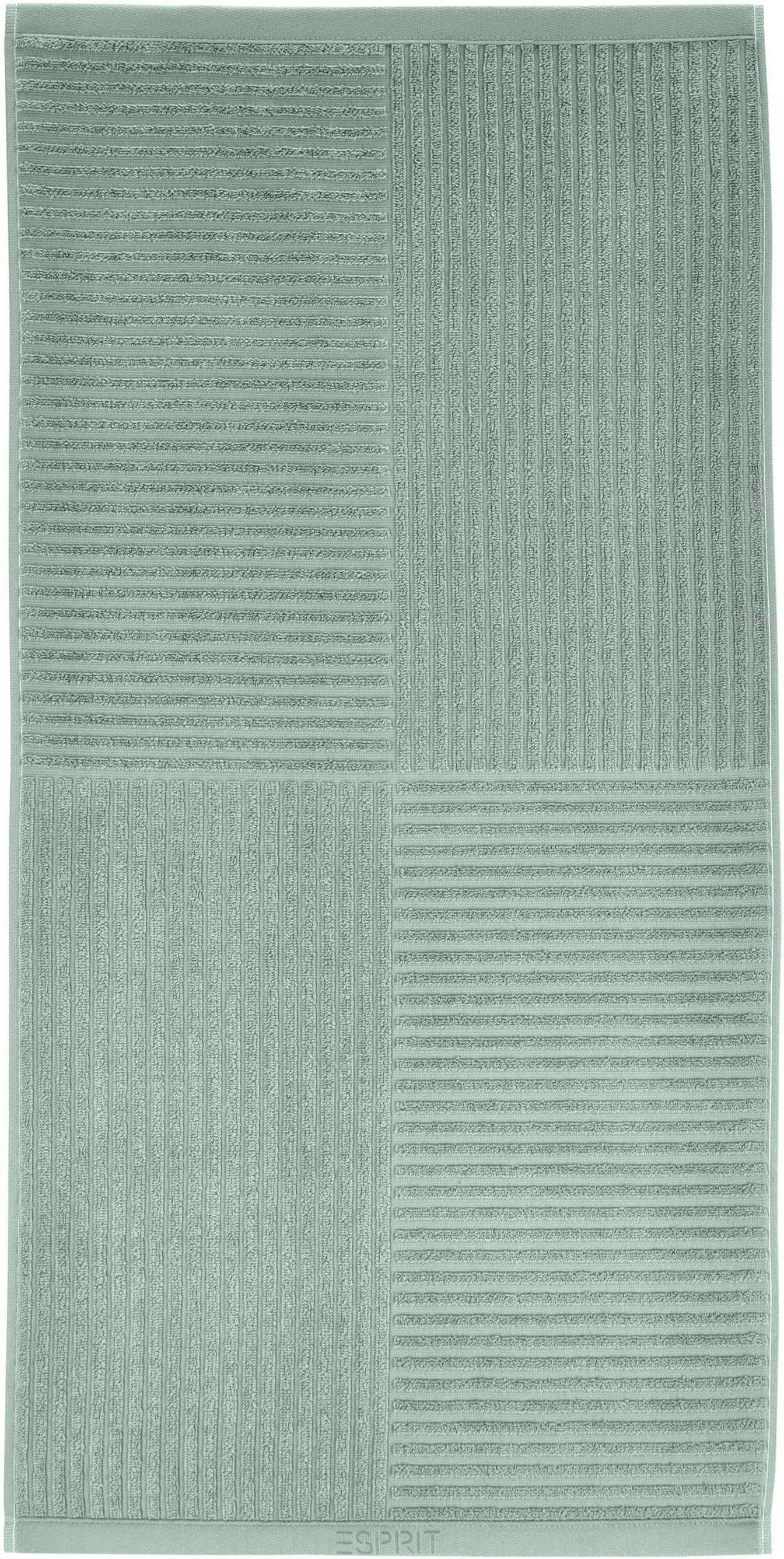 Esprit Handdoek Modern Lines met hoog-laag lijnstructuur (1 stuk)