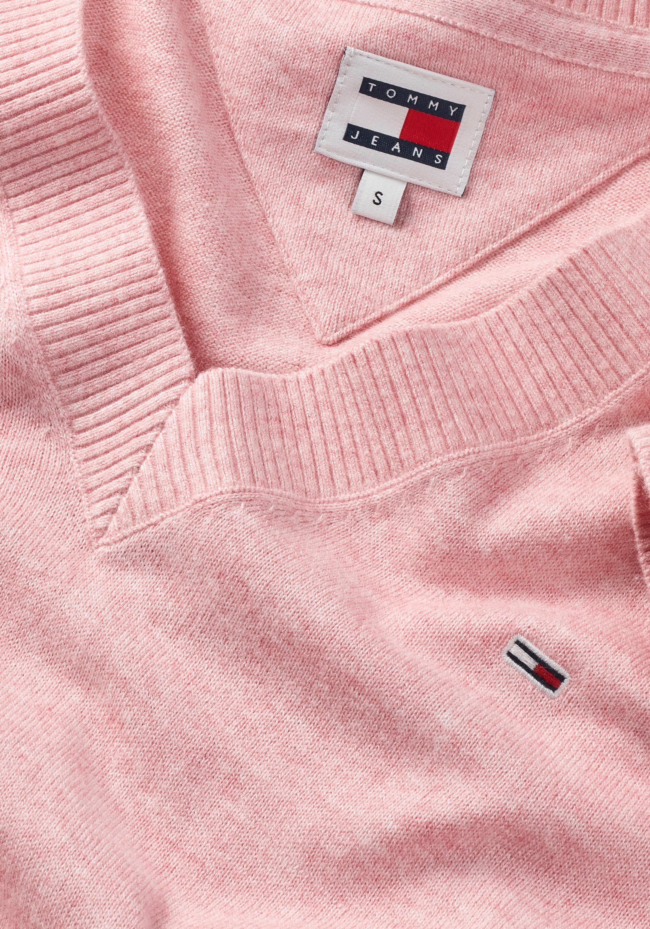 TOMMY JEANS Gebreide trui TJW ESSENTIAL VNECK SWEATER EXT
