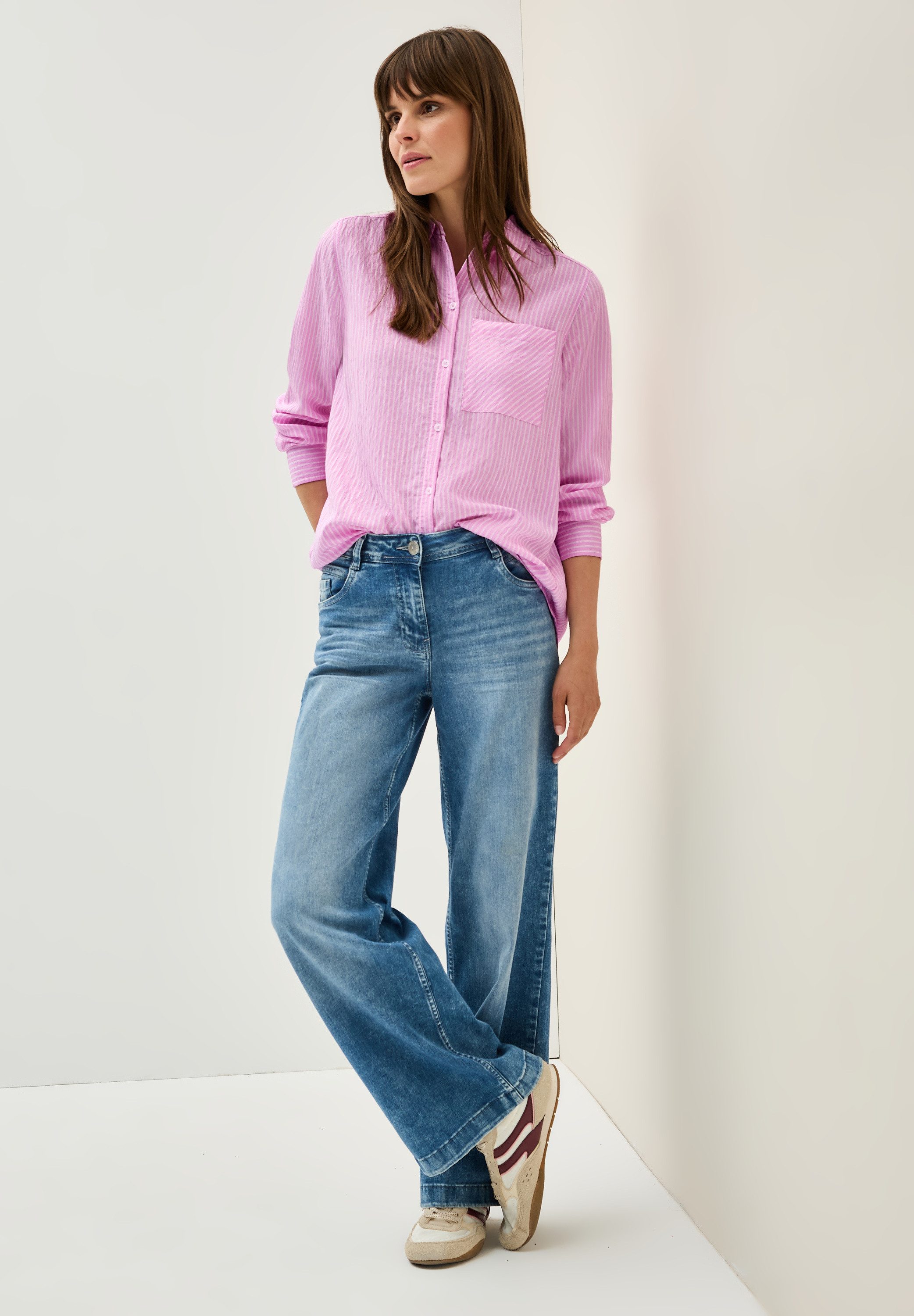 Cecil Overhemdblouse met streepmotief