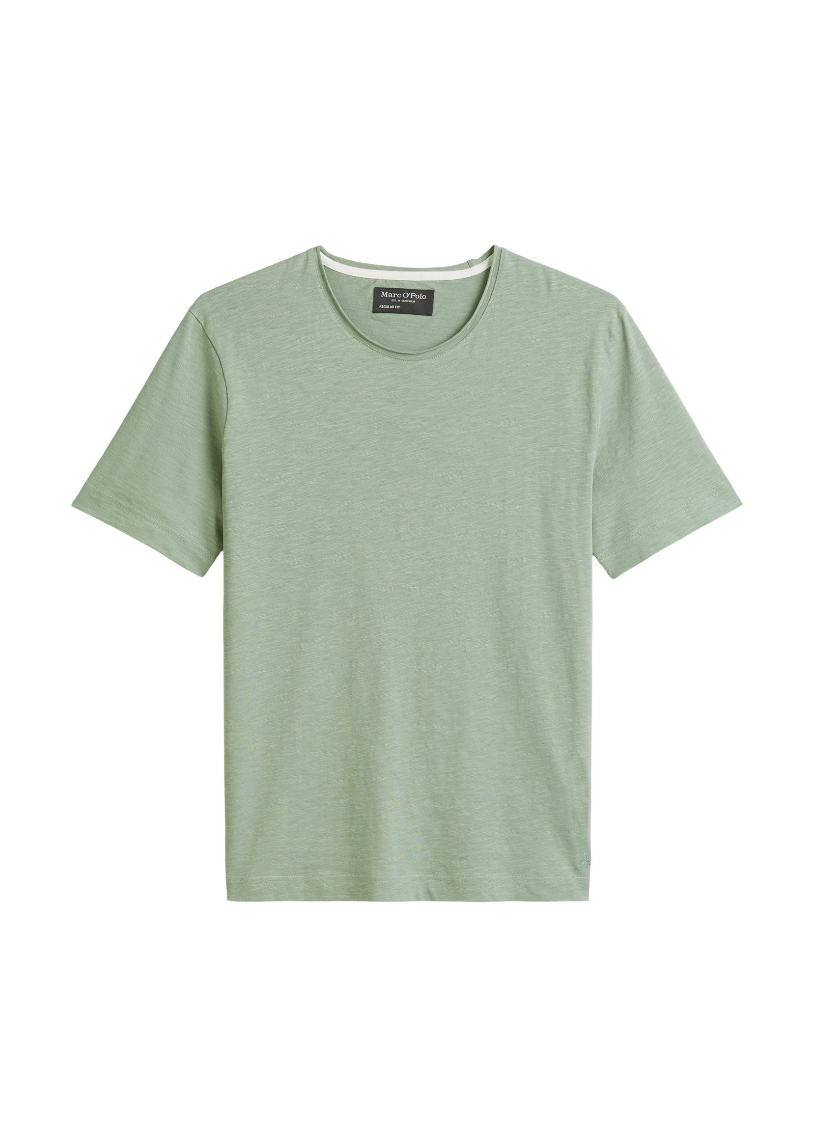 Marc O'Polo T-shirt onregelmatige slub-jersey, elastische ronde hals