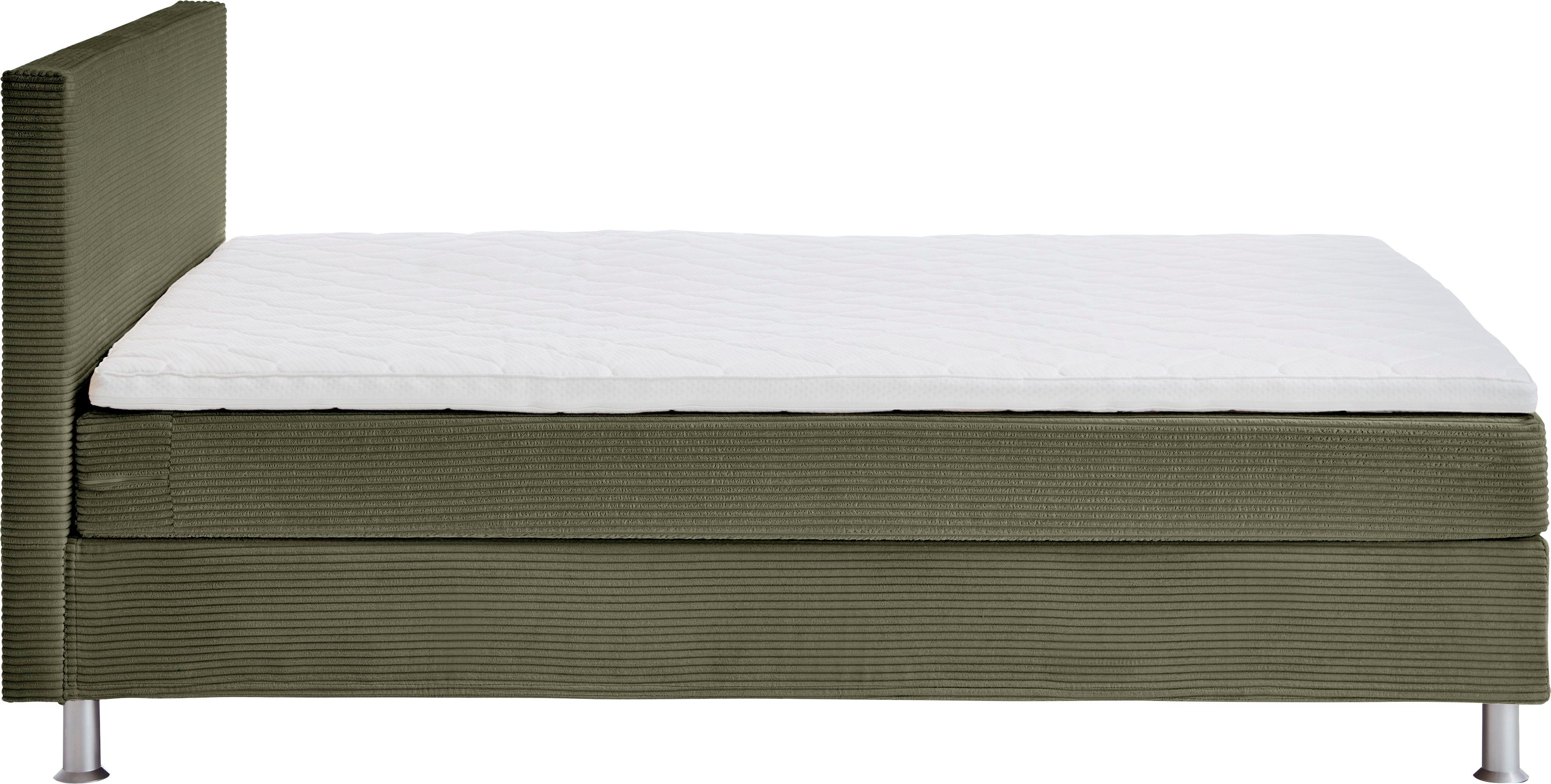ATLANTIC home collection Boxspring Edison inclusief bonell-binnenveringsmatras en topmatras