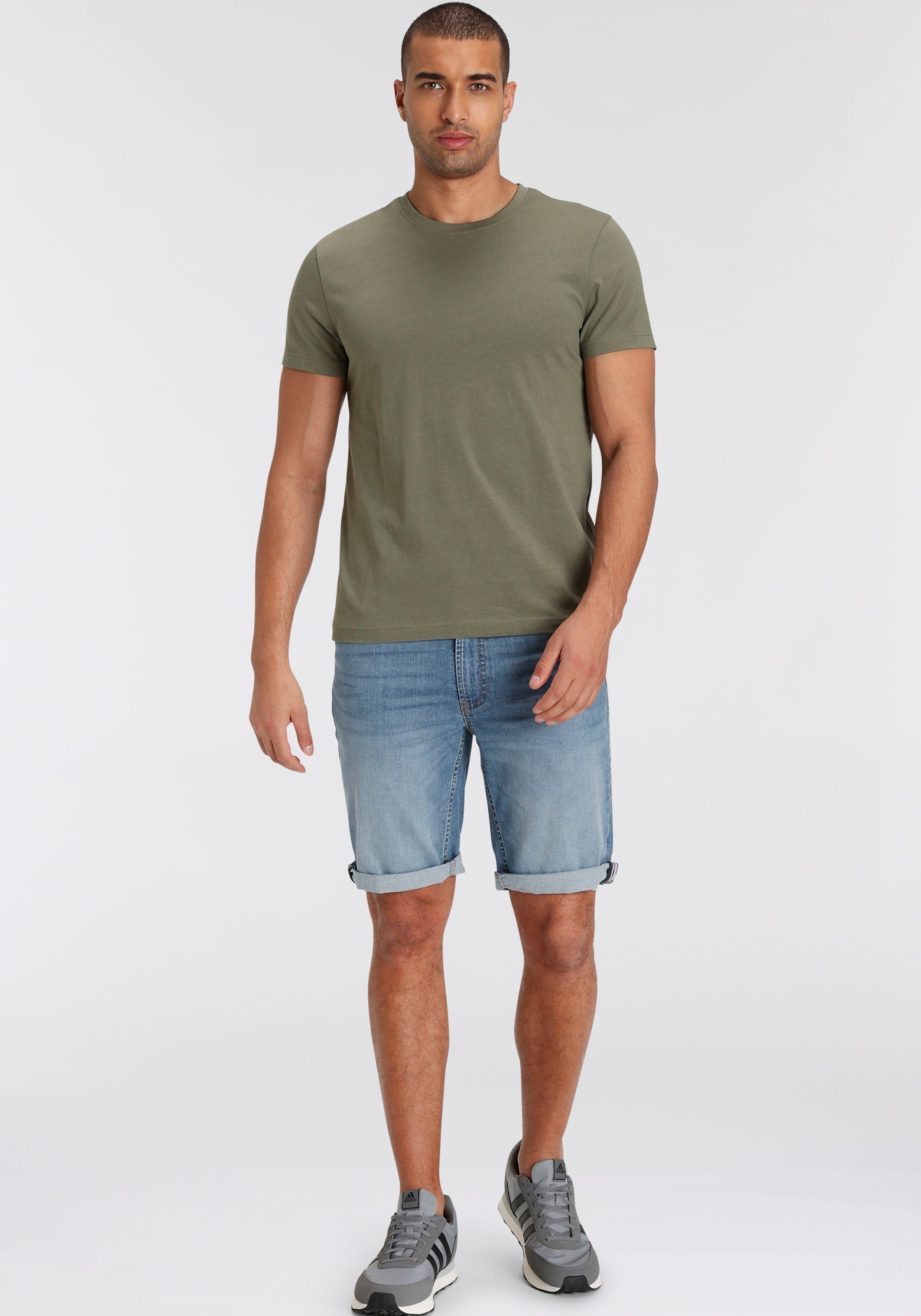 AJC T-shirt losse pasvorm basic stijl (3-delig Set van 3)