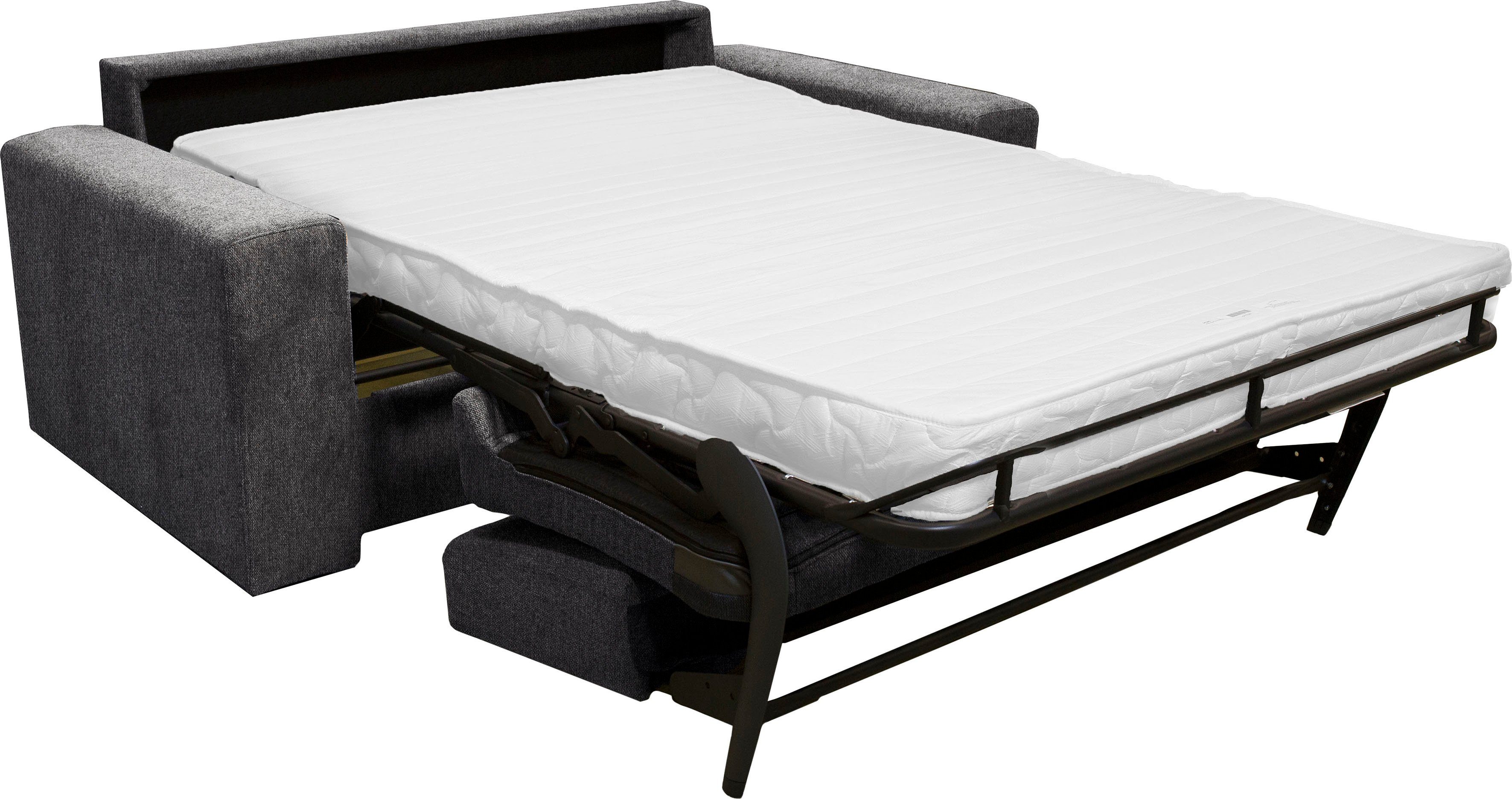 Home affaire 2-zitsbank Roma matras hoogte 14 cm Bedfunctie, met vering, Afmeting liggend ca. 123x198 cm
