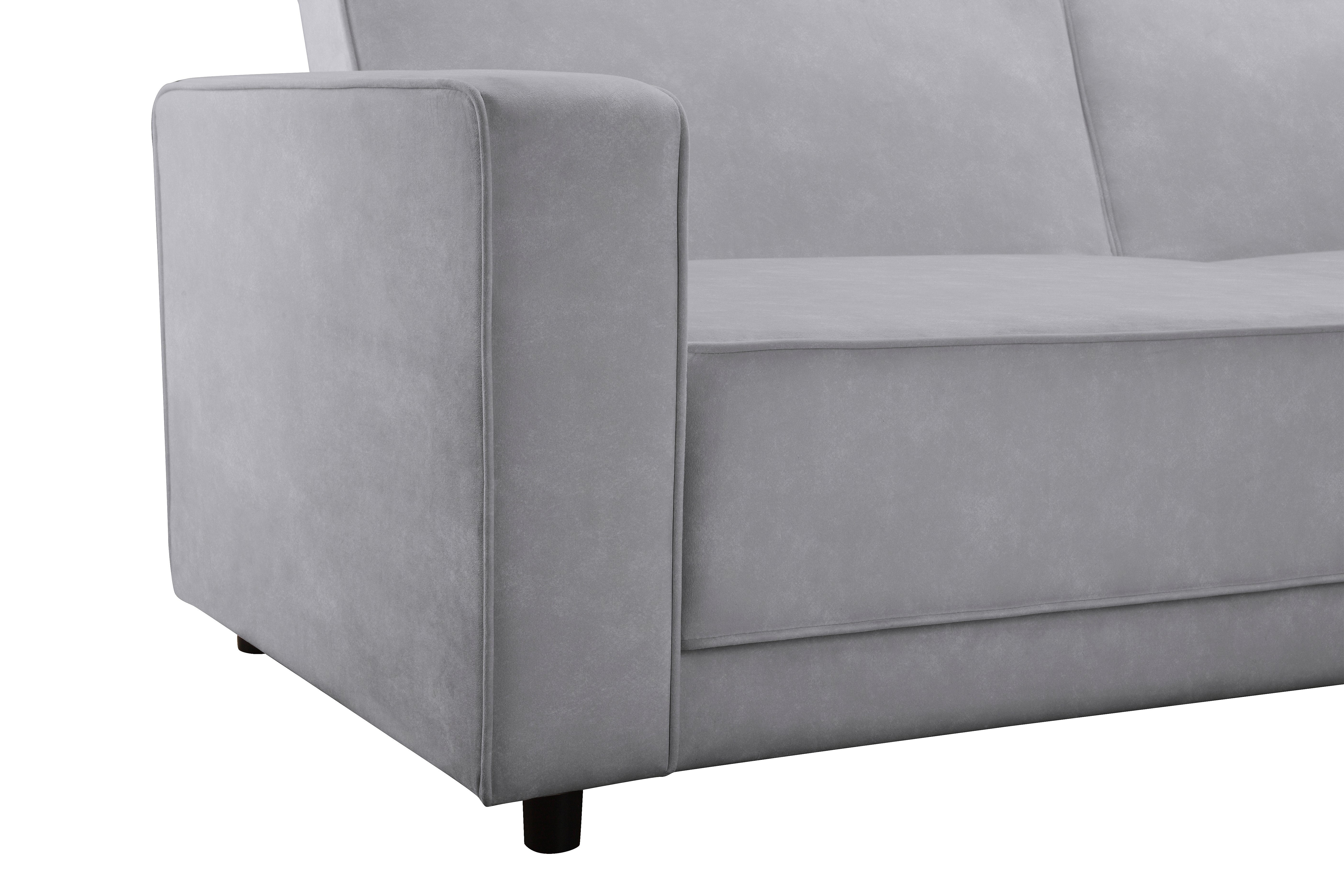 Dorel Home 3-zitsbank Allie slaapbank 225 cm Slaapbank functie (108/190cm), trendy ribfluweel of onderhoudsvriendelijk velours