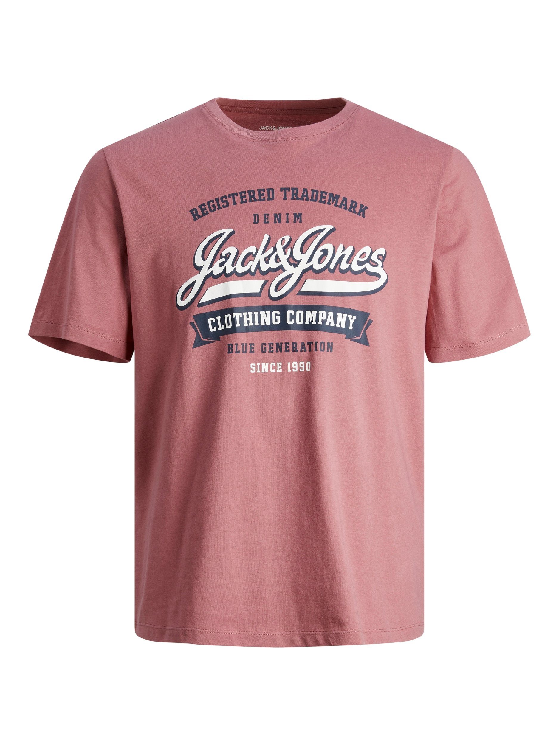 Jack & Jones Shirt met ronde hals JJELOGO TEE SS O-NECK 2 COL SS24 SN
