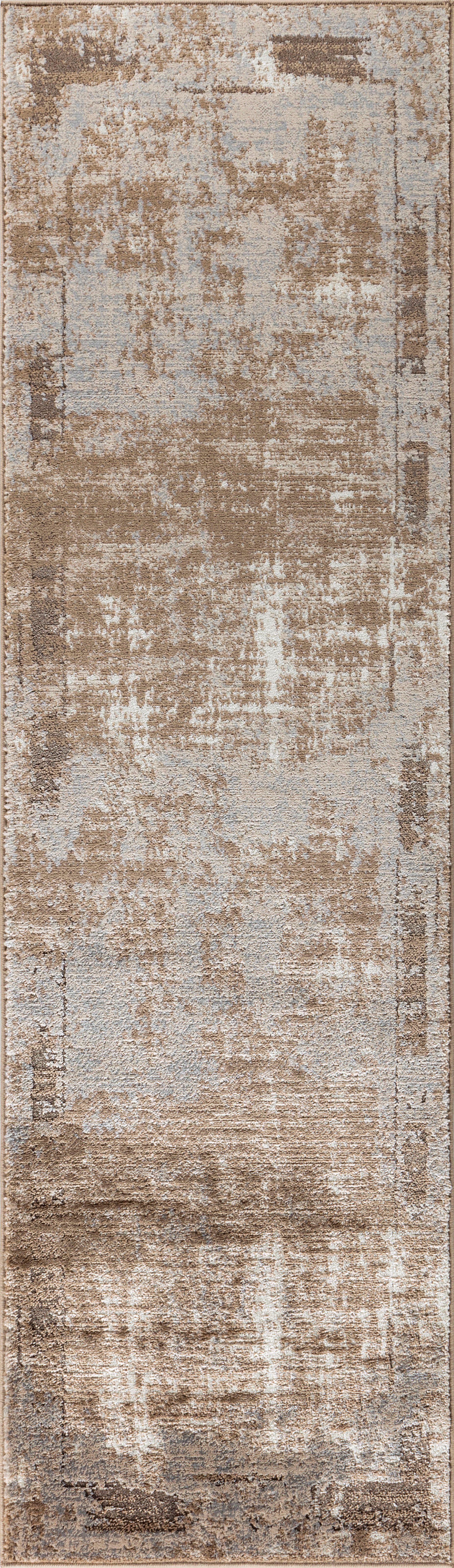 my home Loper Hamsa discrete glans, krimp-garen-effect, in vintage-look, dichte kwaliteit lopers bruin