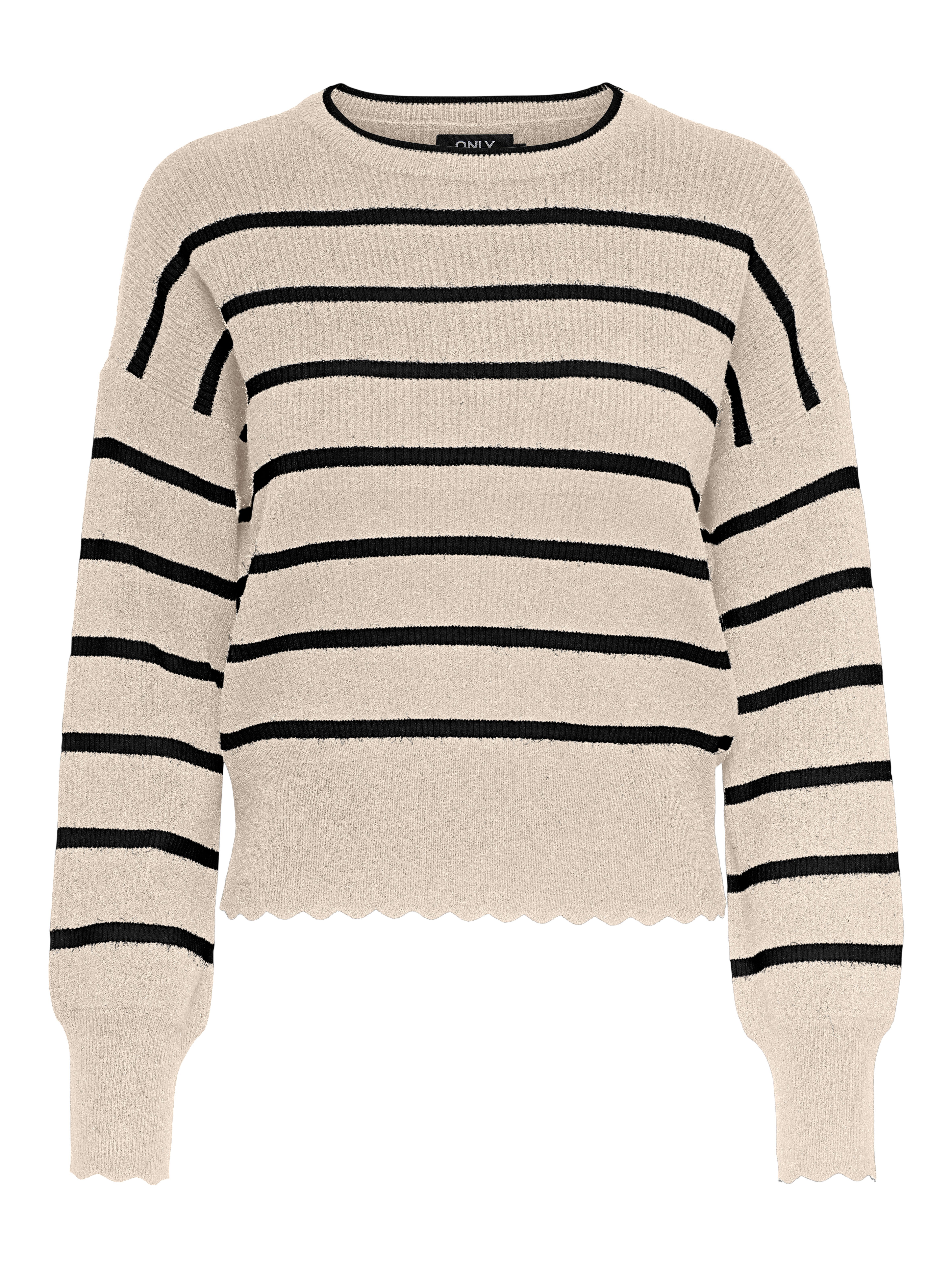 Only Trui met ronde hals ONLIBI LS O-NECK NOOS KNT