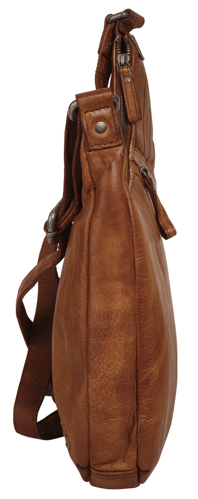 Spikes & Sparrow Schoudertas echt leder