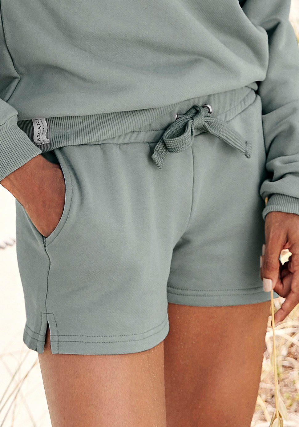 Lascana Sweatshort -lounge shorts van biologische katoen, loungewear