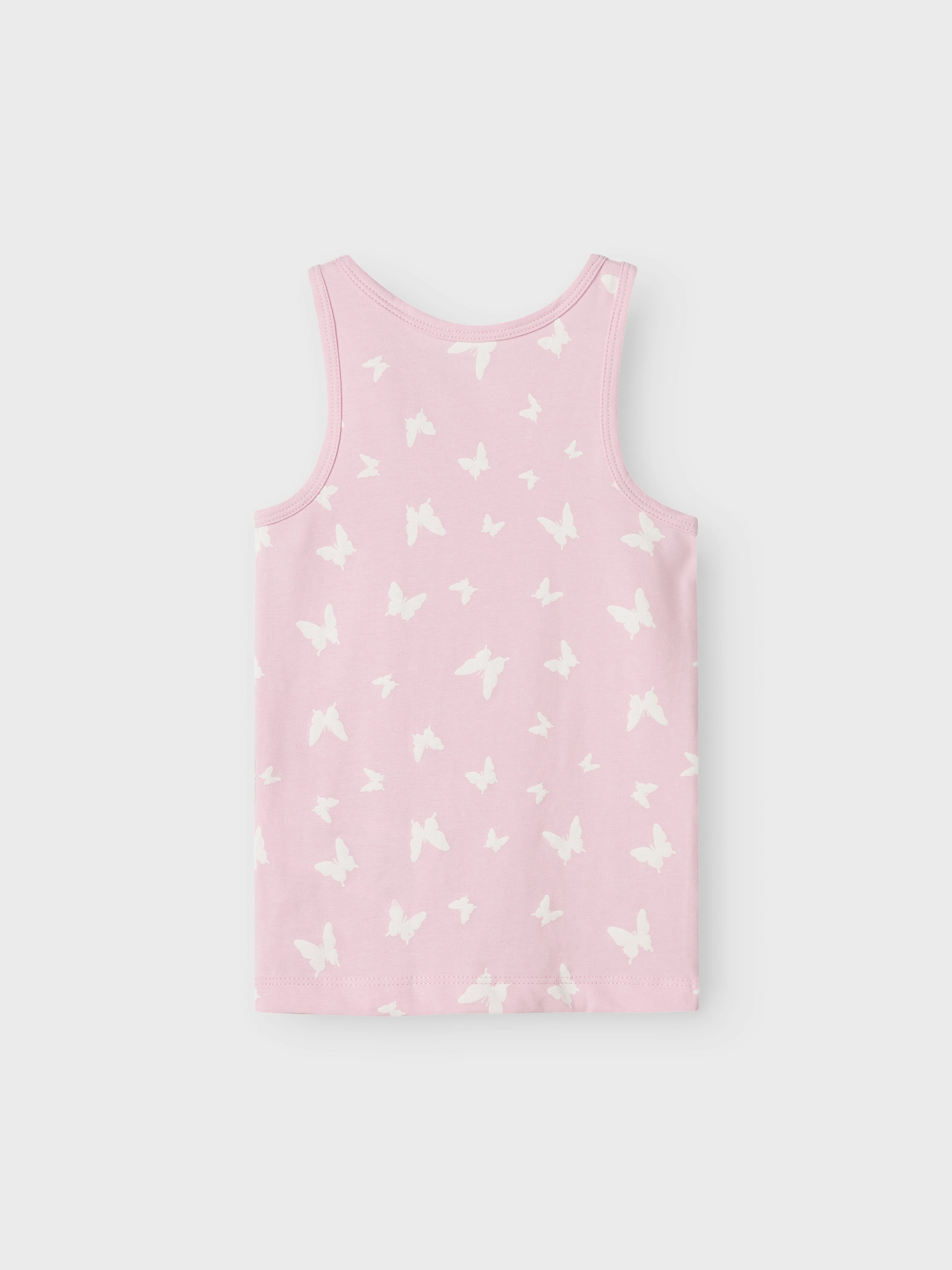 Name It Hemd NMFTANK TOP 2P PINK BUTTERFLY NOOS (set, 2 stuks)