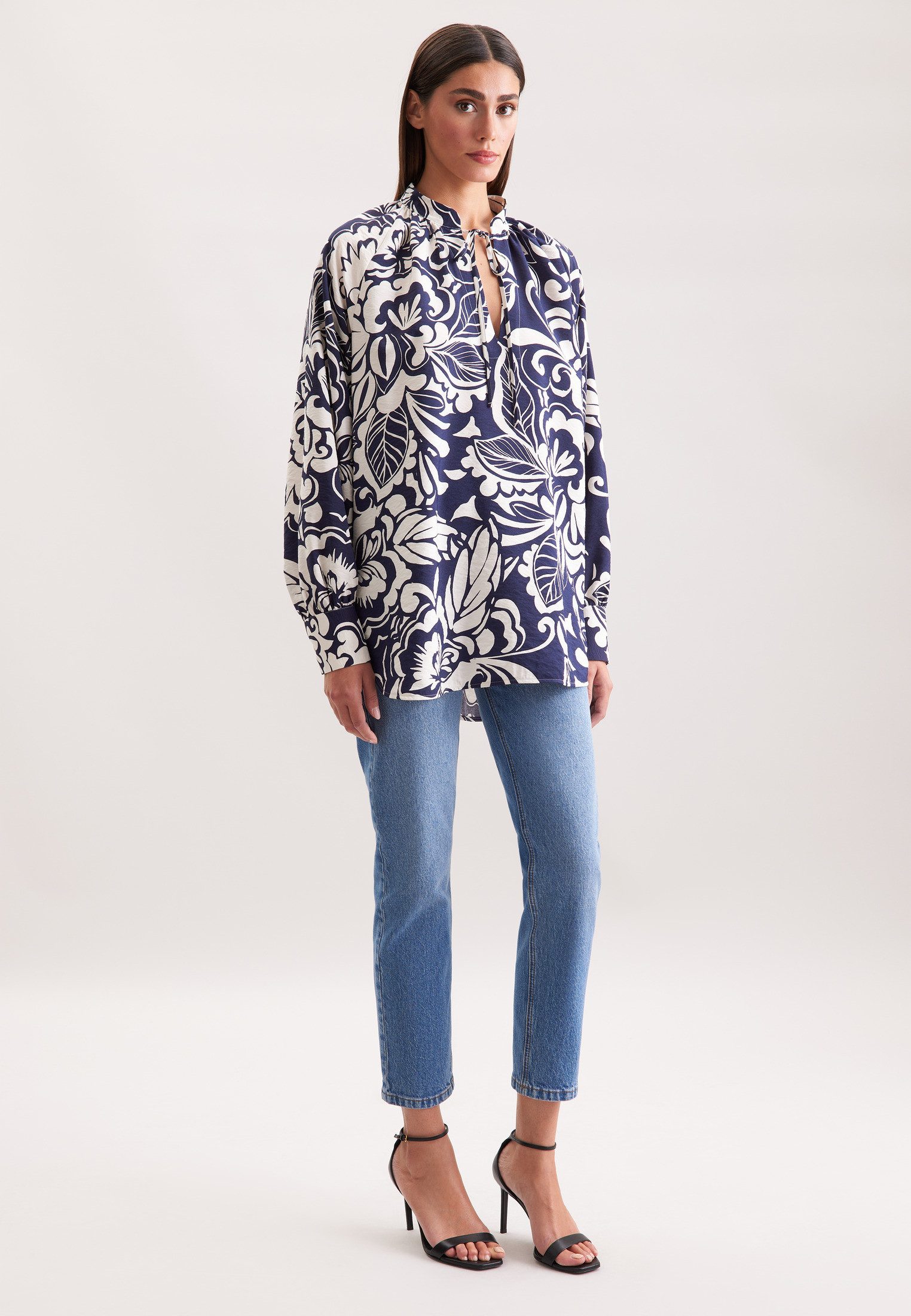 seidensticker Klassieke blouse Tuniek print