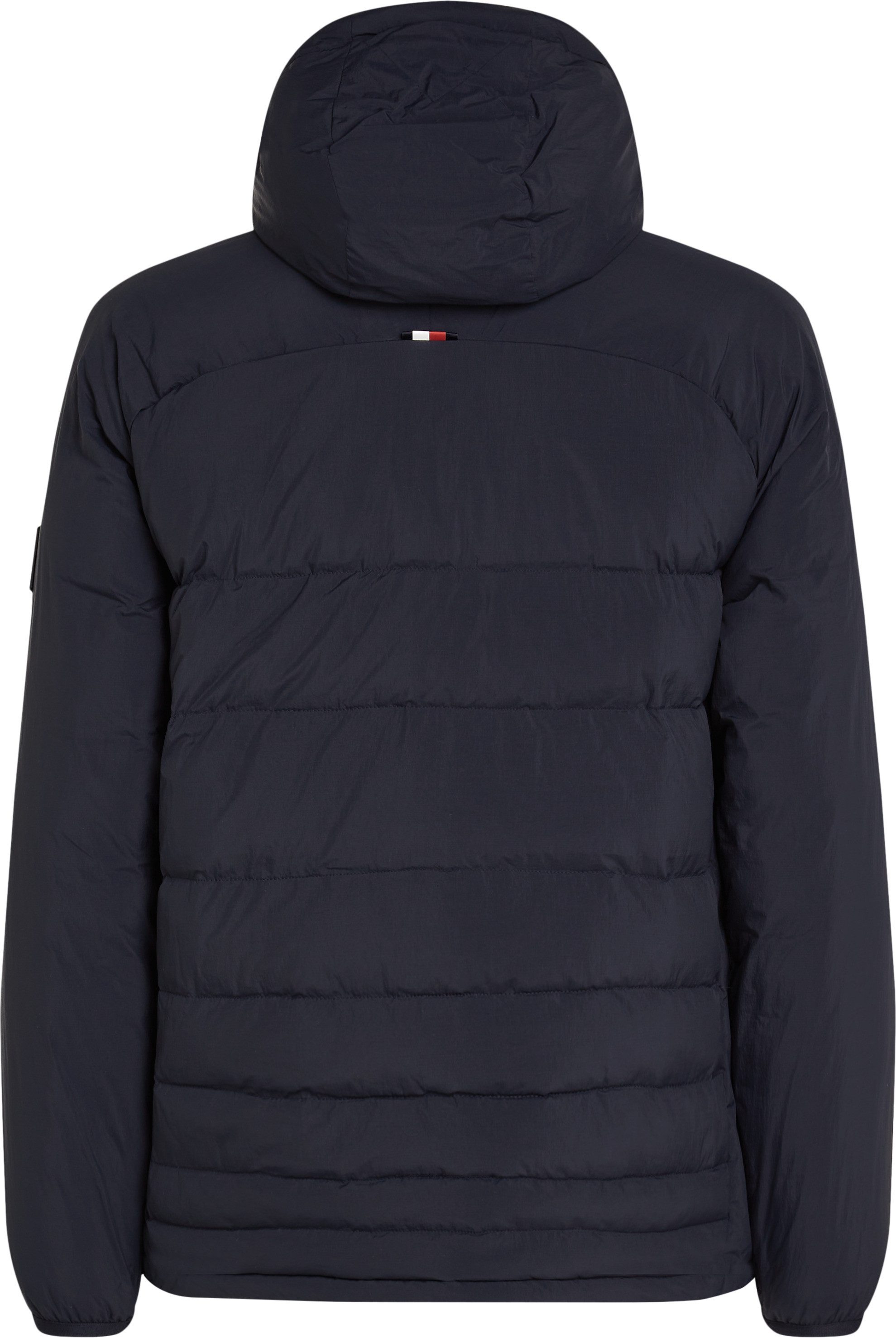 Tommy Hilfiger Gewatteerde jas BT-MIX QUILT HOODED JACKET-B in grote maten, logoborduring