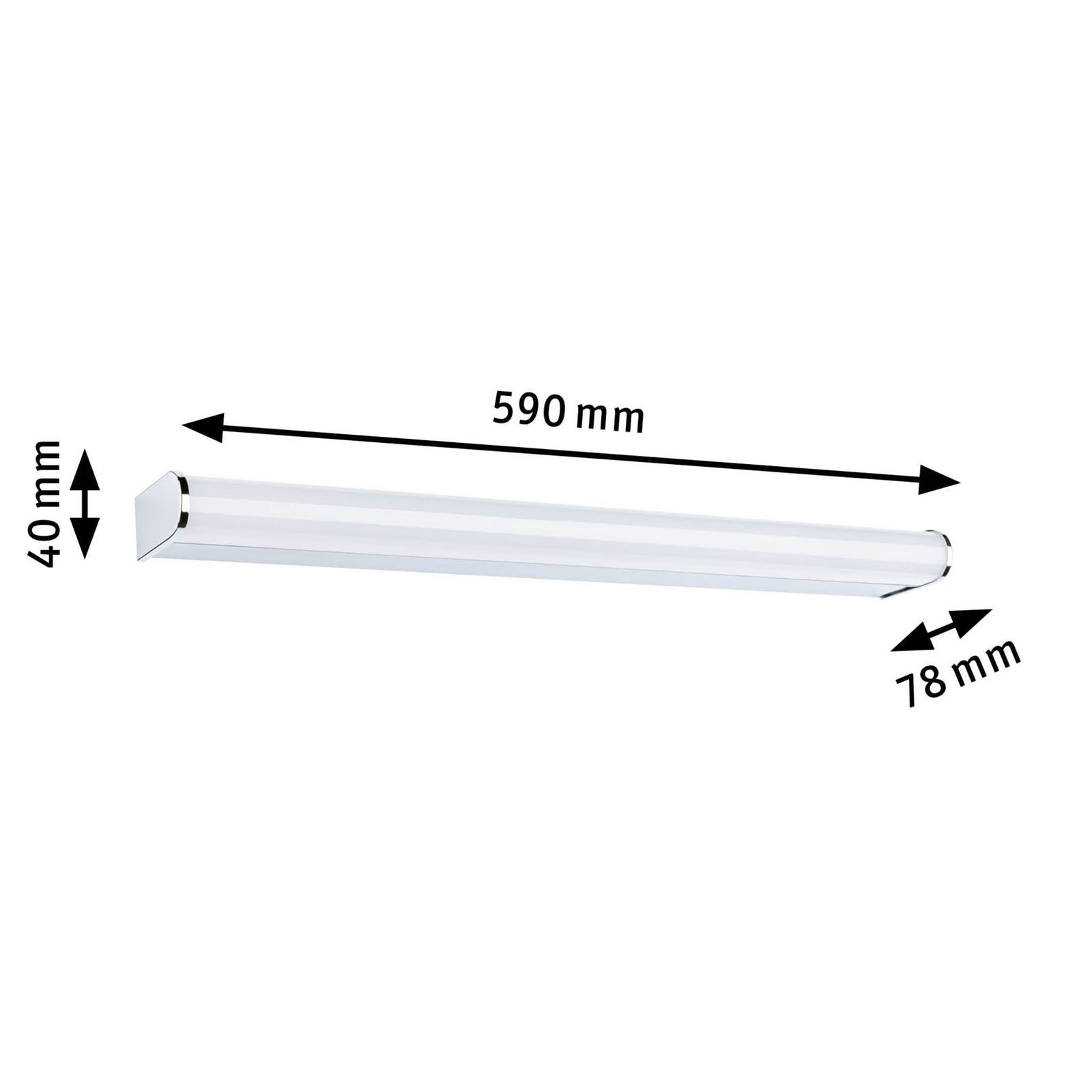 Paulmann Led-wandlamp Selection Bad LED wandlamp Arneb IP44 3000K 1000lm 230V 12,5 W (1 stuk)