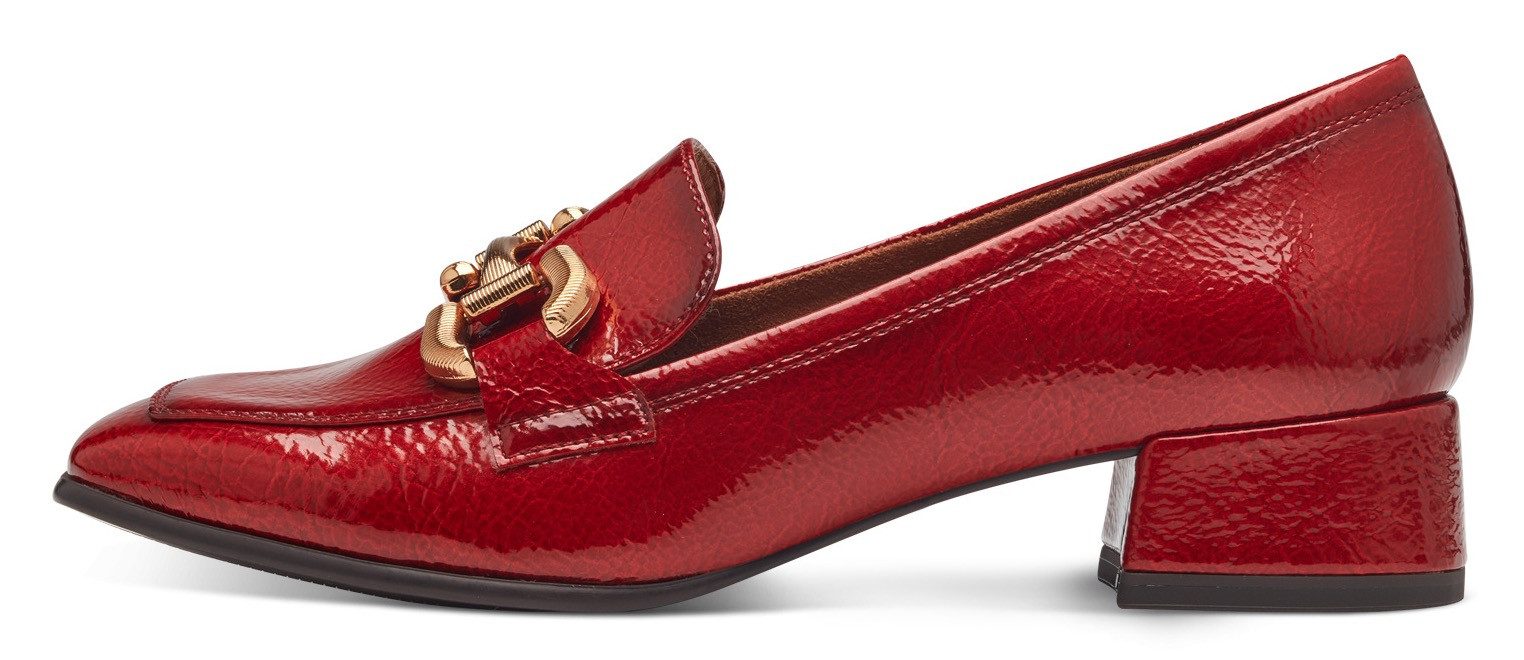 Tamaris Instappers hakken, pumps, lage schoen, instapschoen met modieuze decoratieve gesp