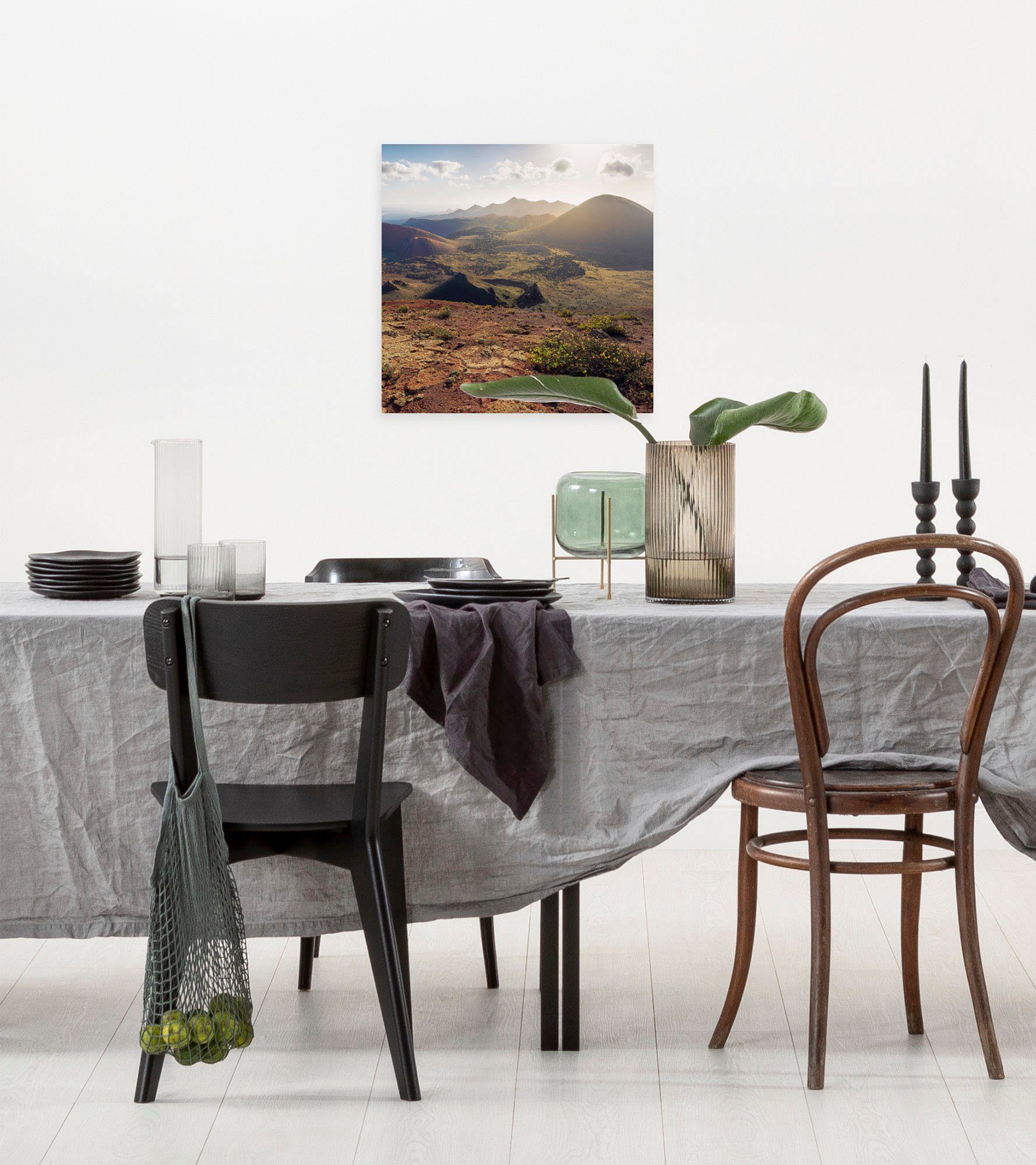 Komar Artprint op linnen Gekleurd Aarde - Afmeting 40 x 40 cm (1 stuk)
