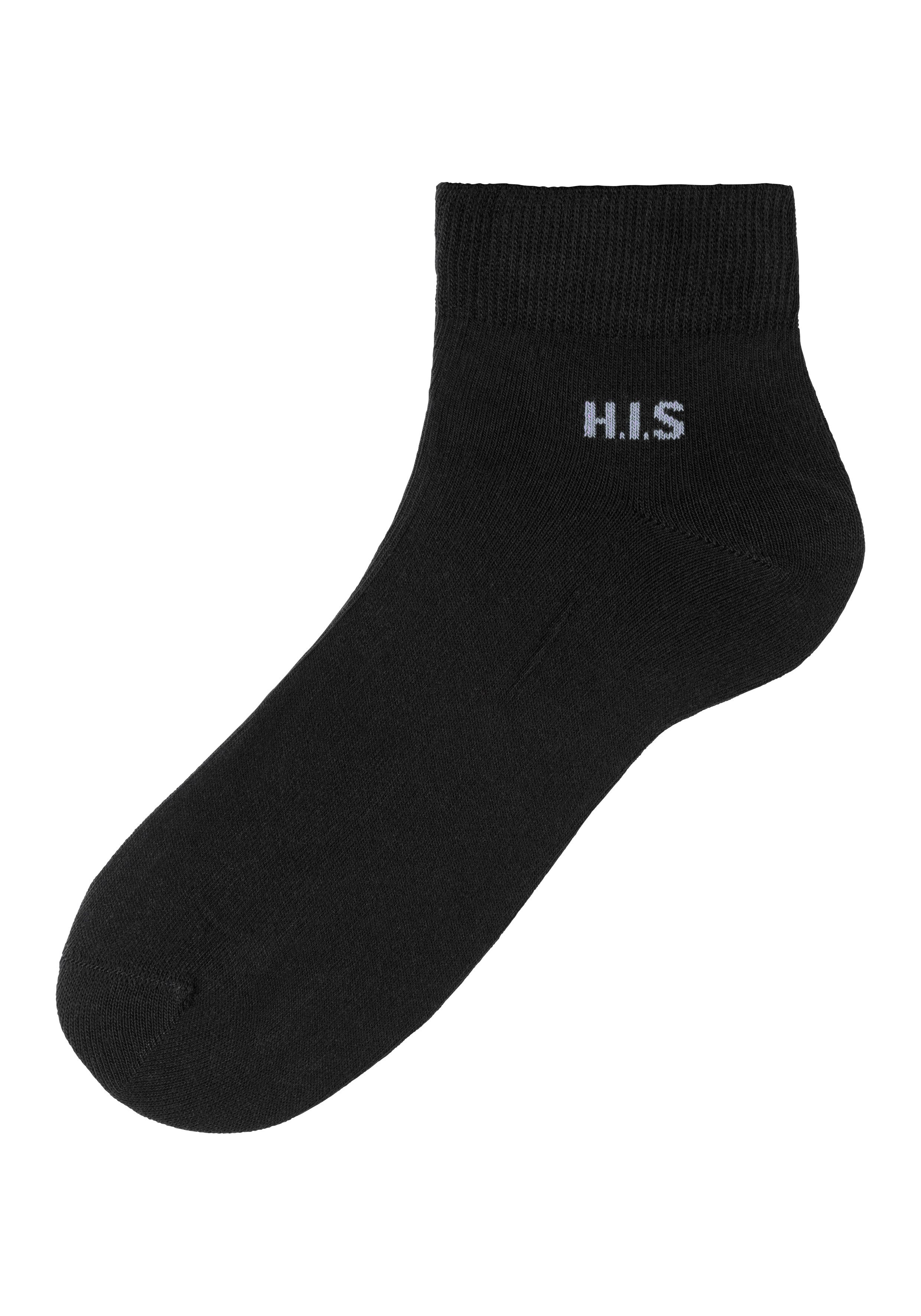 H.I.S Korte sokken met gekleurde binnenkant van de band (set, 10 paar)