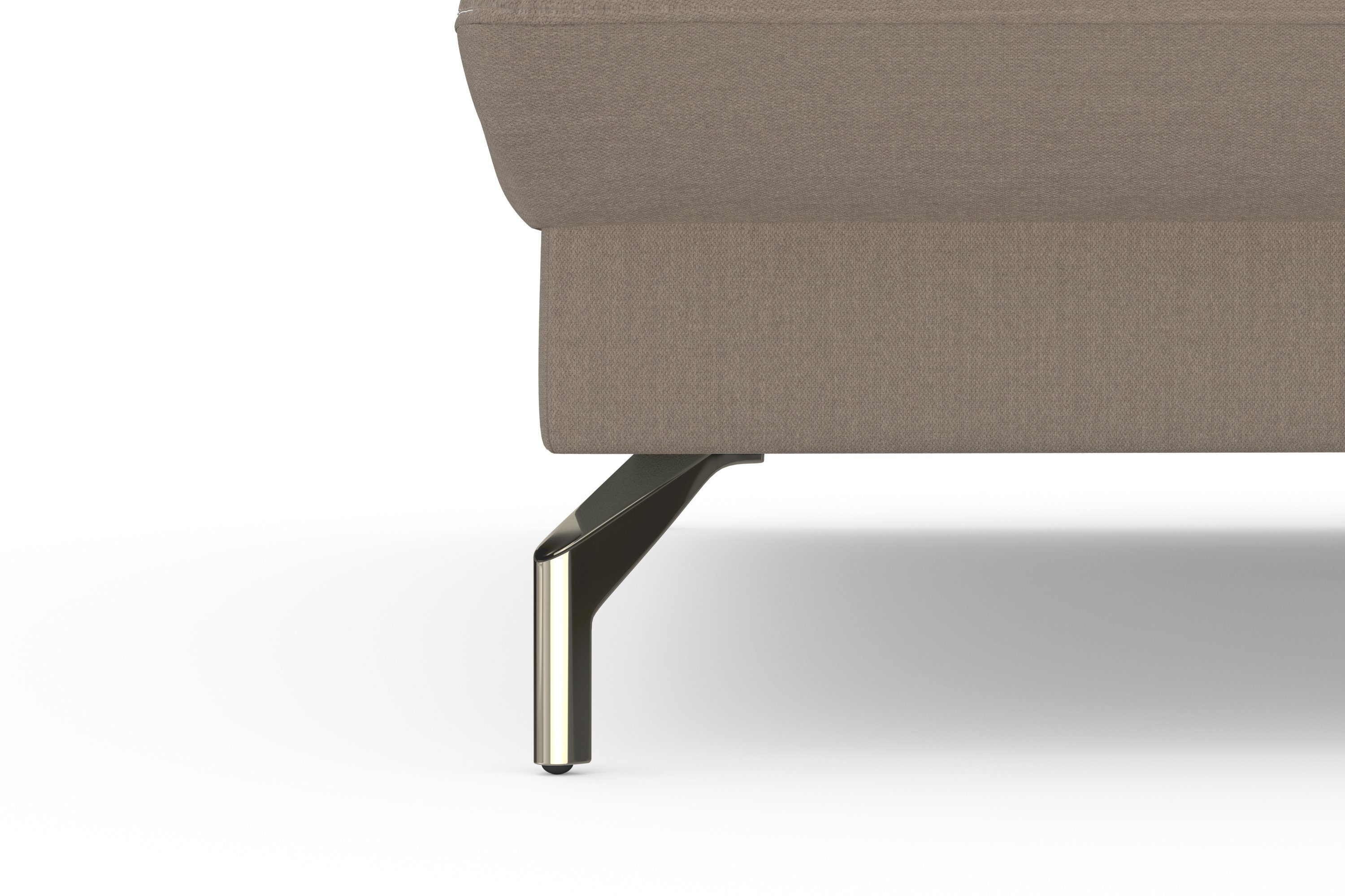 sit&more Hoekbank Fashion L-vorm naar keuze met verstelbare hoofdsteun, uittrekzitting, motorisch, nikkel poten