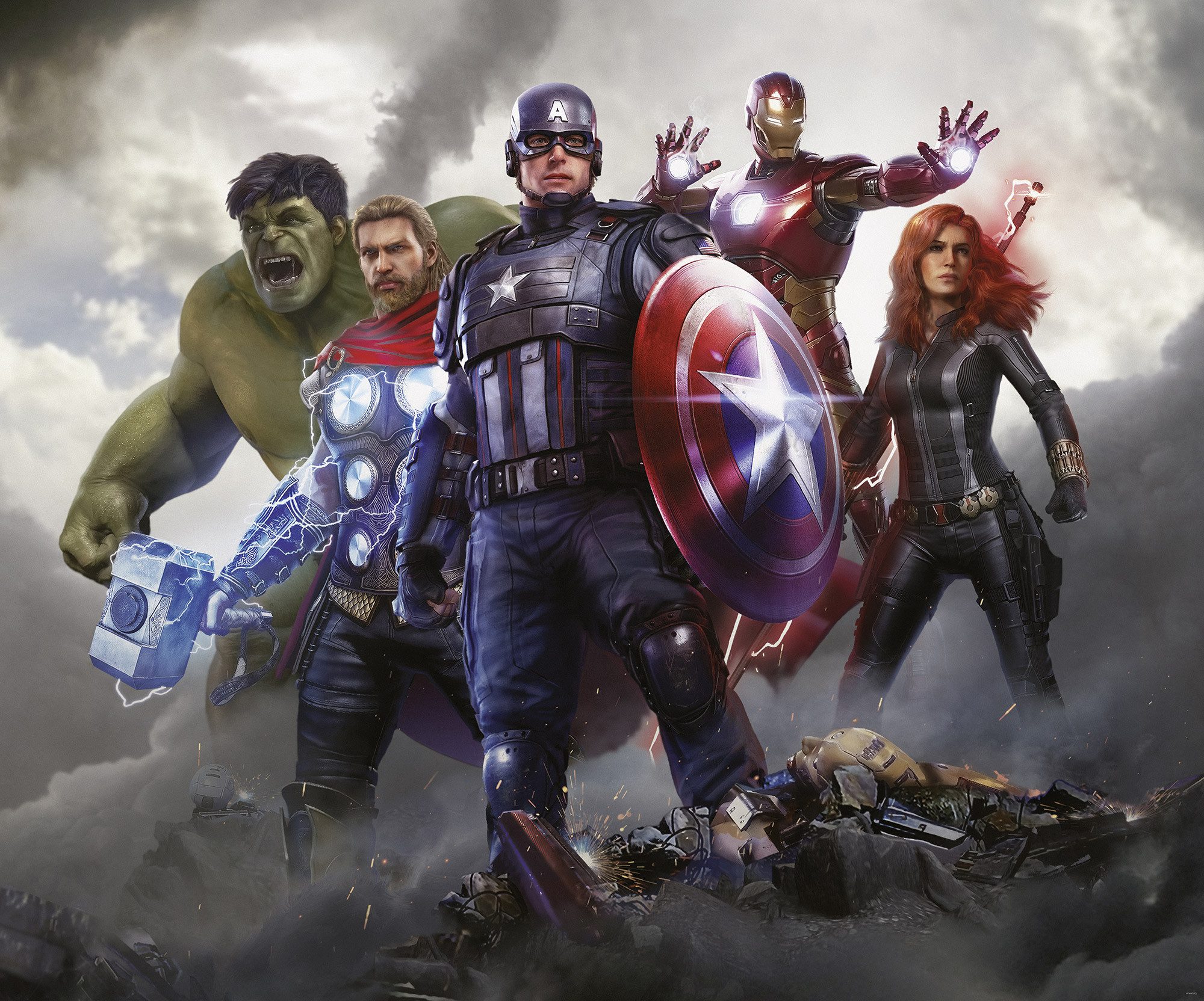 Komar Kinderbehang Marvel Avengers Working Together (1 stuk)