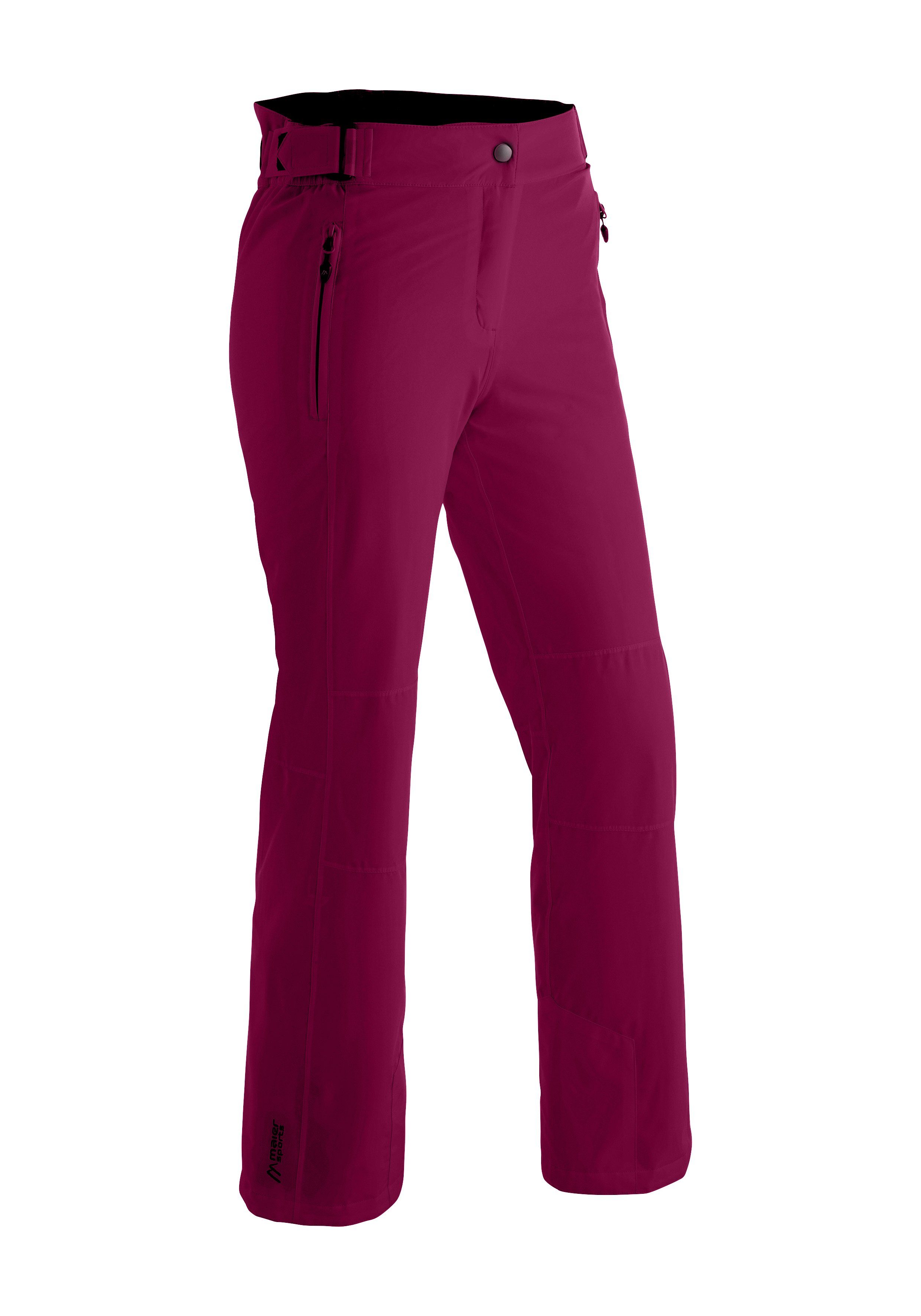 Maier Sports Skibroek Vroni slim Dames sneeuwbroek, wind- en waterdicht, 2 ritszakken, slim fit