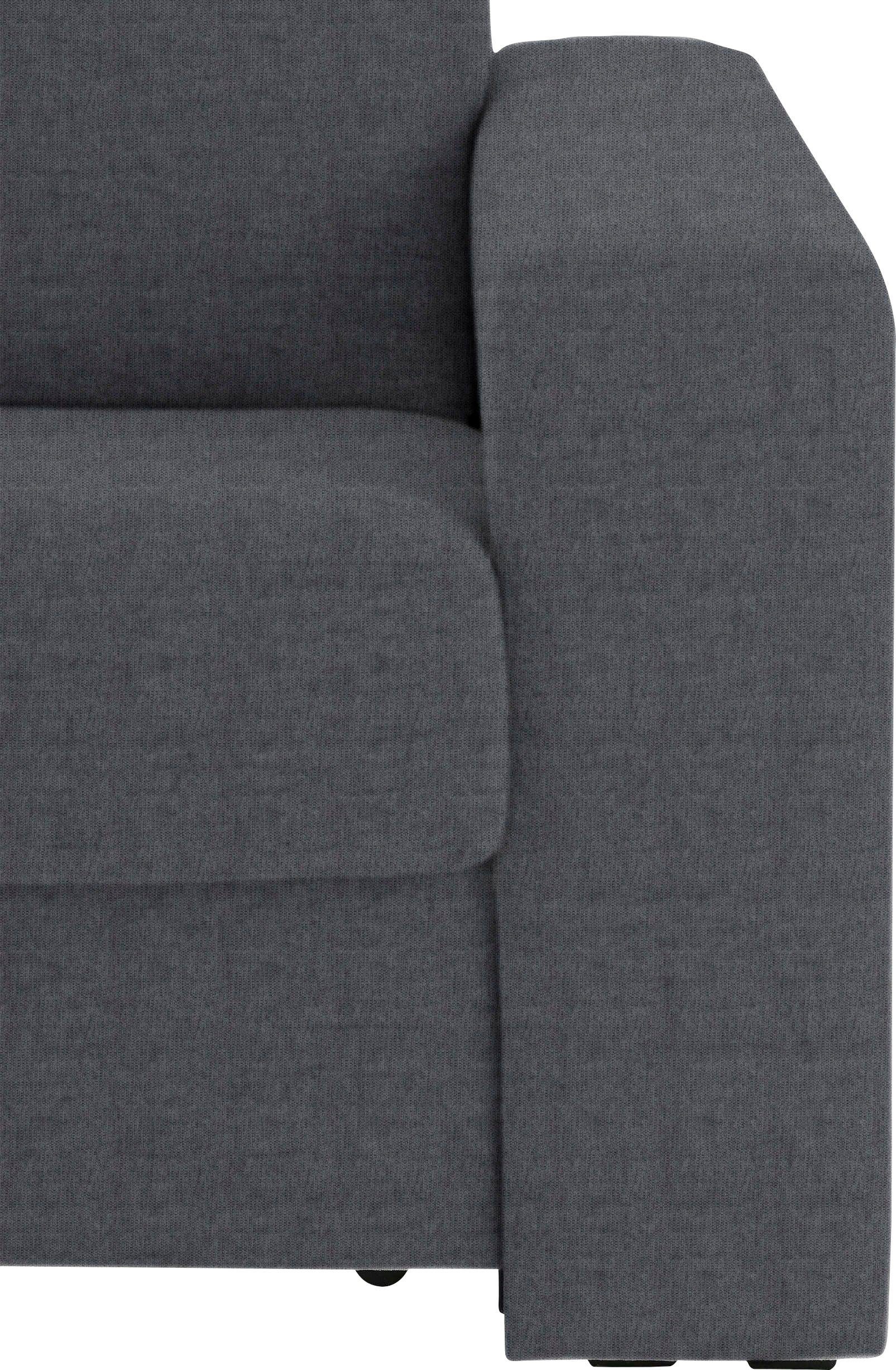 Home affaire Hoekbank Roma "L" slaapfunctie, met ondervering Matras hoogte 14 cm, ligmaat ca 163x198 cm, L-vorm