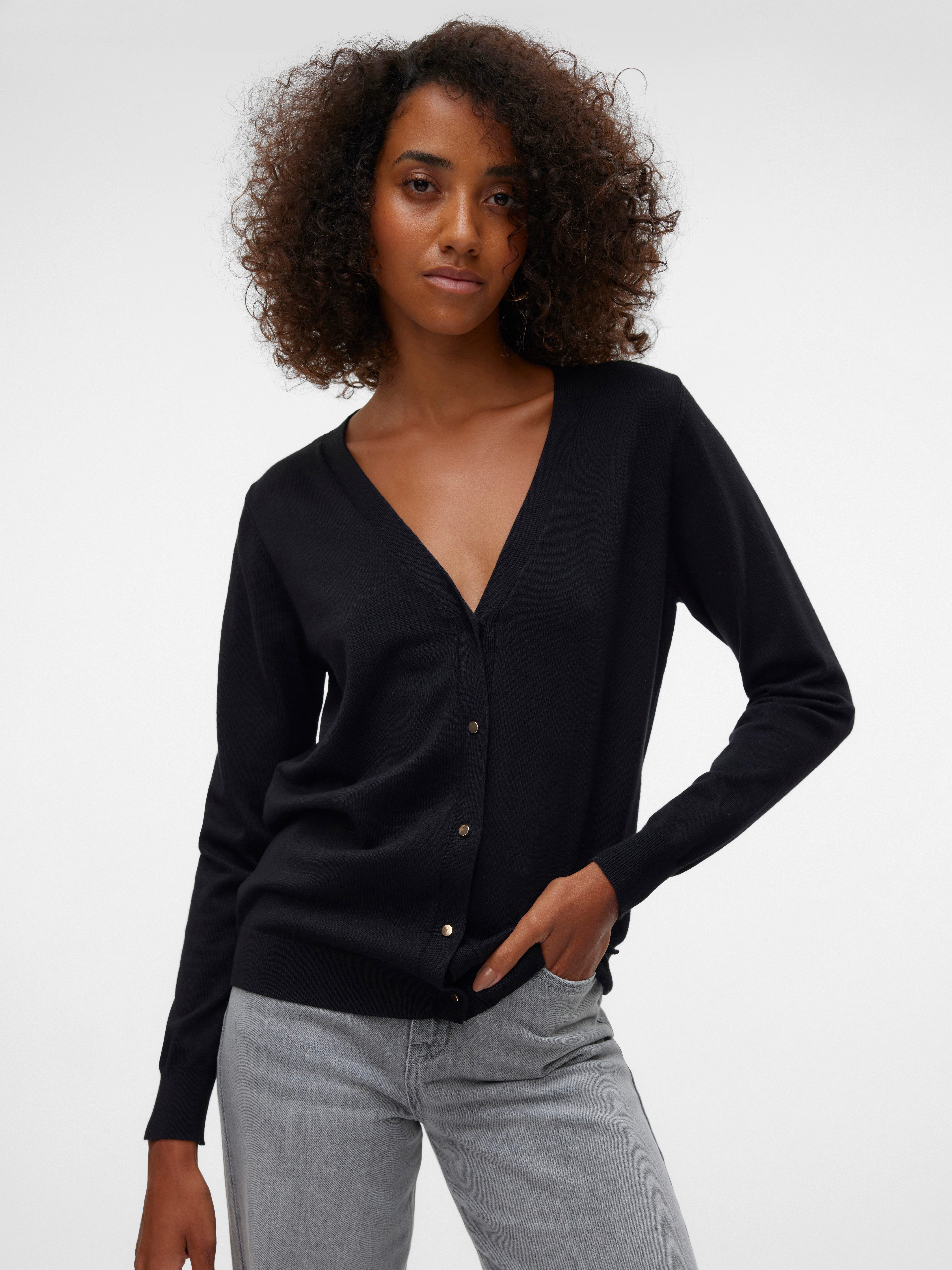 Vero Moda Vest VMSILJE LS V-NECK CARDIGAN GA NOOS