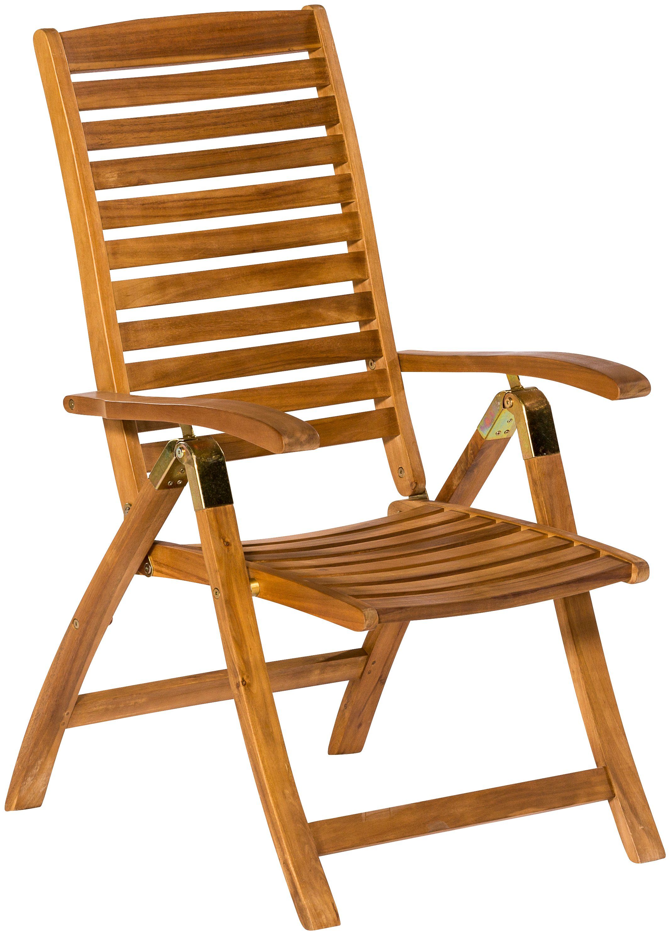 MERXX Tuinstoel Paraiba set van 2, acaciahout, verstelbaar (set, 2 stuks)