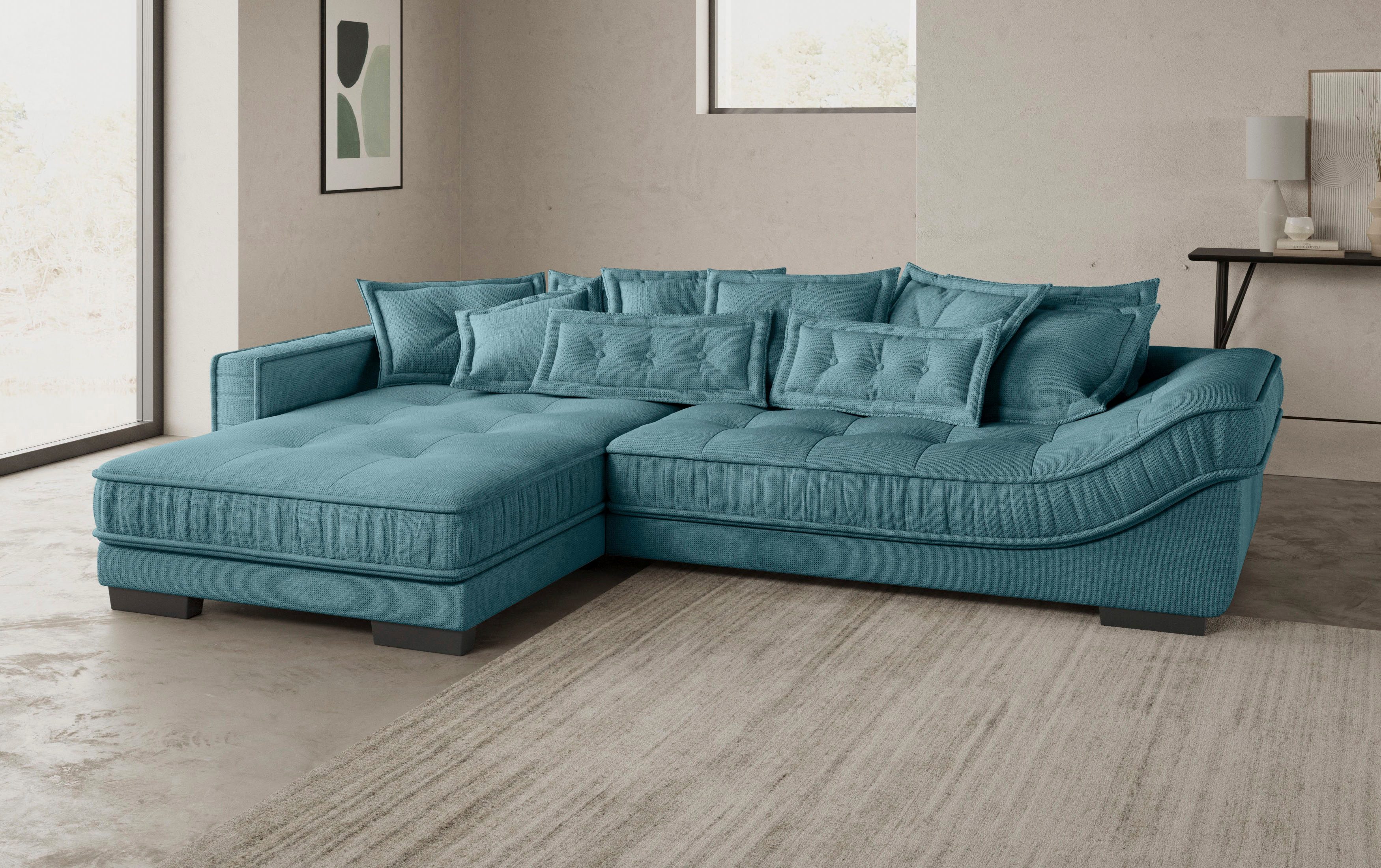 Mr. Couch Hoekbank Diwan II DuraFlex L-vorm DuraFlex koudschuim bekleding, tot 140 kg, 4 bekledingskwaliteiten