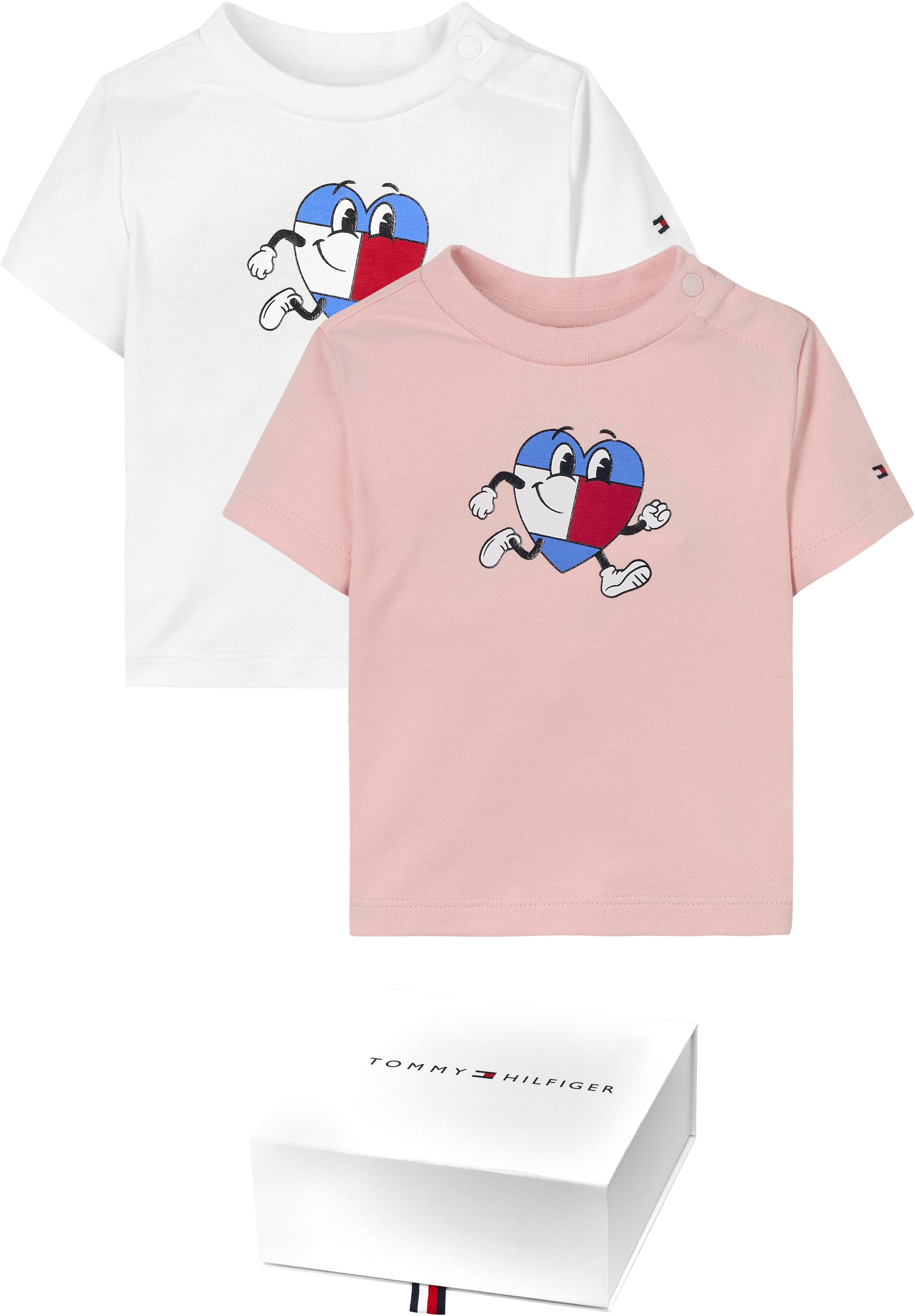 Tommy Hilfiger T-shirt BABY FLAG TEE 2 PACK GIFTBOX (2-delig, Set van 2)