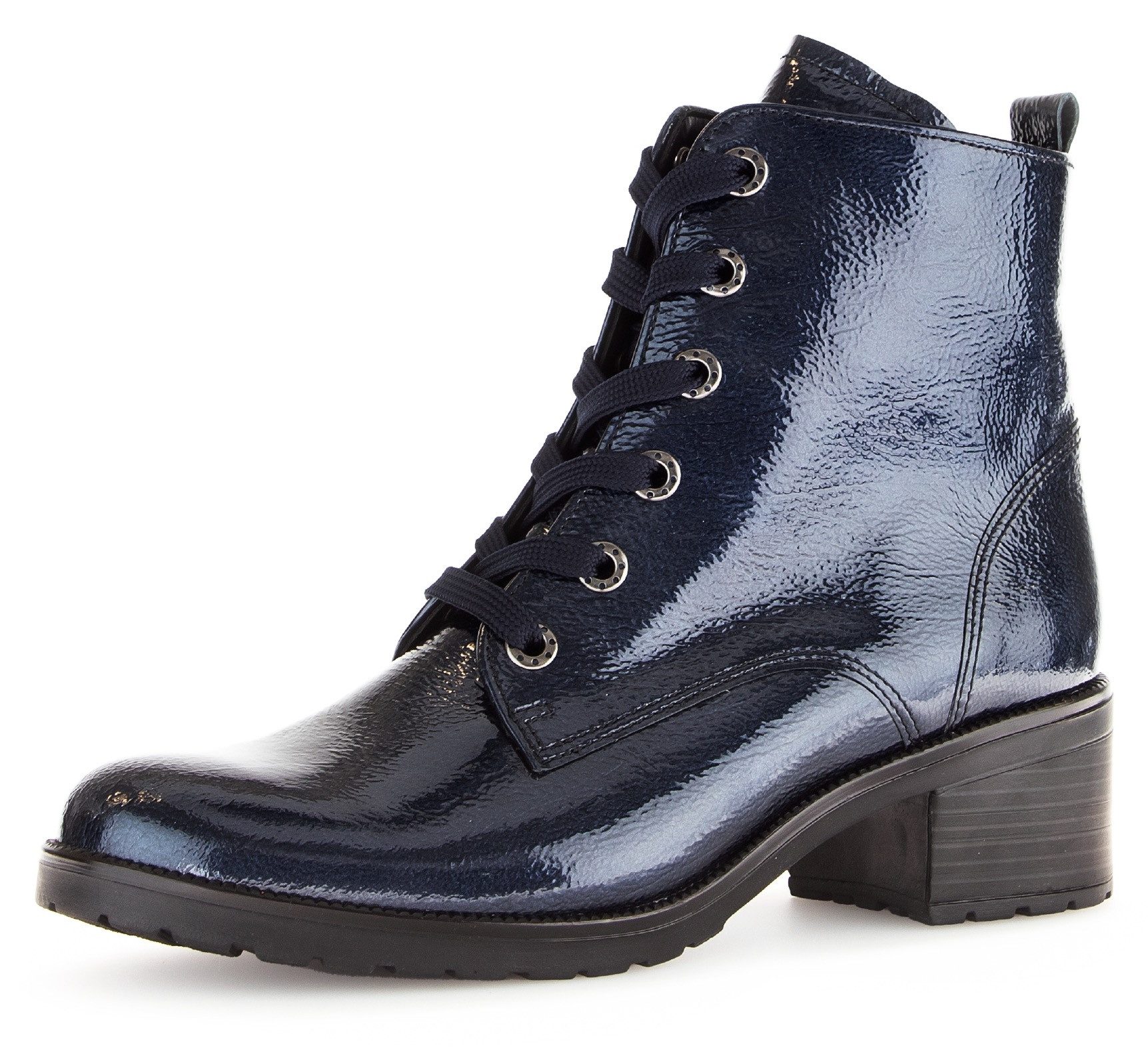 Gabor Veterlaarsjes Tunis blokhak, veterschoenen, comfort schoen met aantrekloop, g-breedte