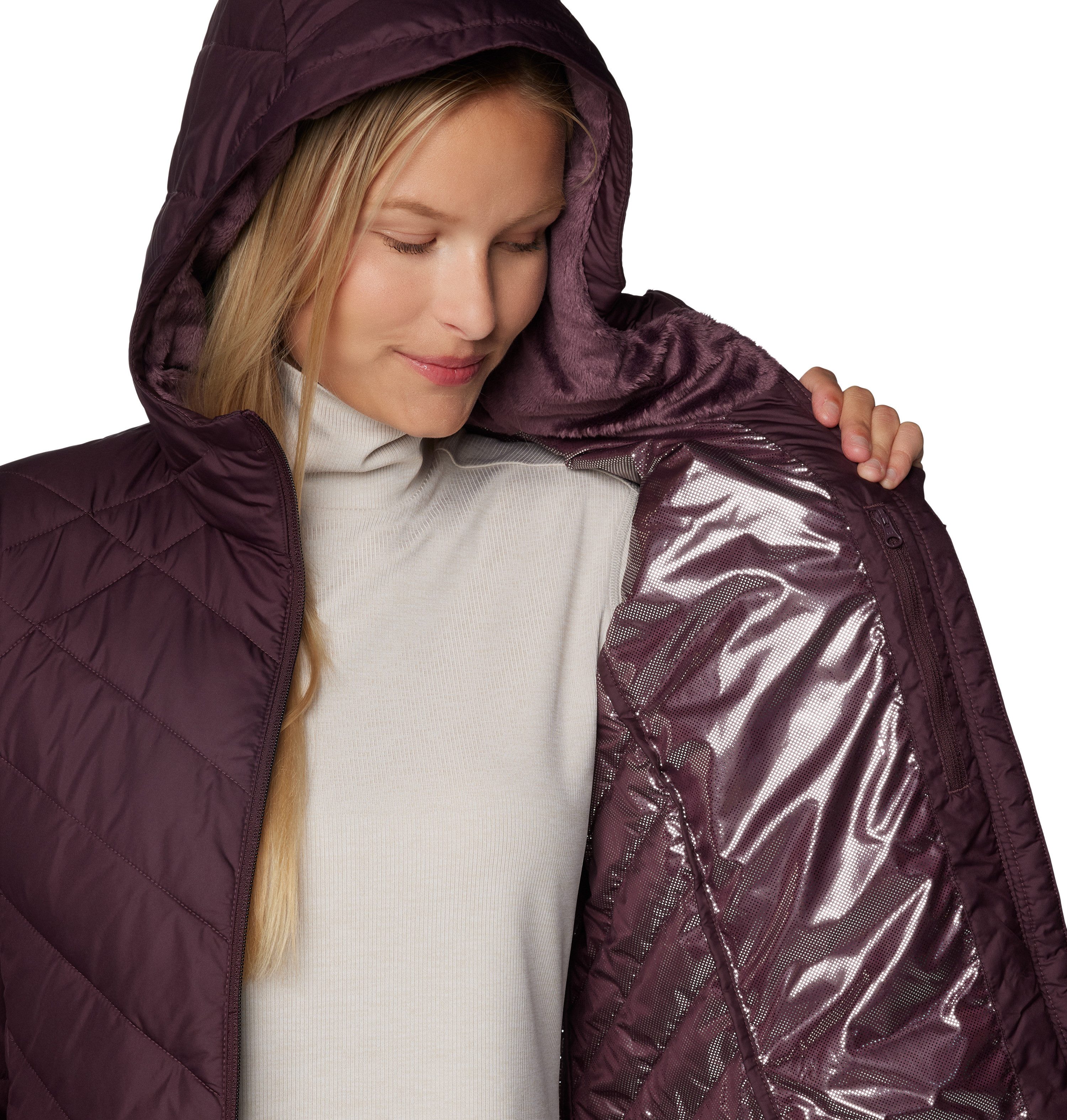 Columbia Gewatteerde jas HEAVENLY LONG HOODED JACKET (1-delig)