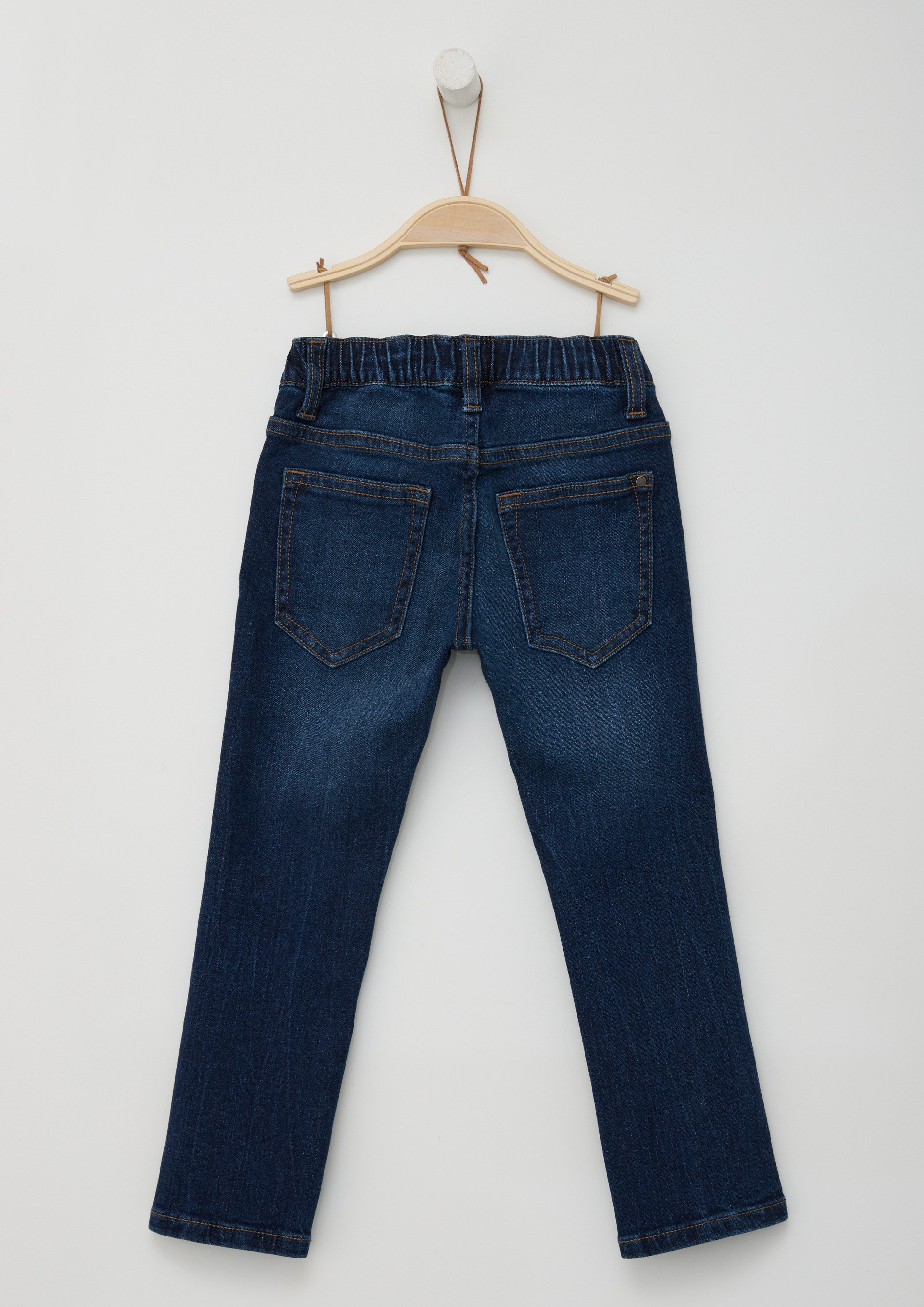 s.Oliver RED LABEL Junior 5-pocket jeans met elastische band en rijgkoord