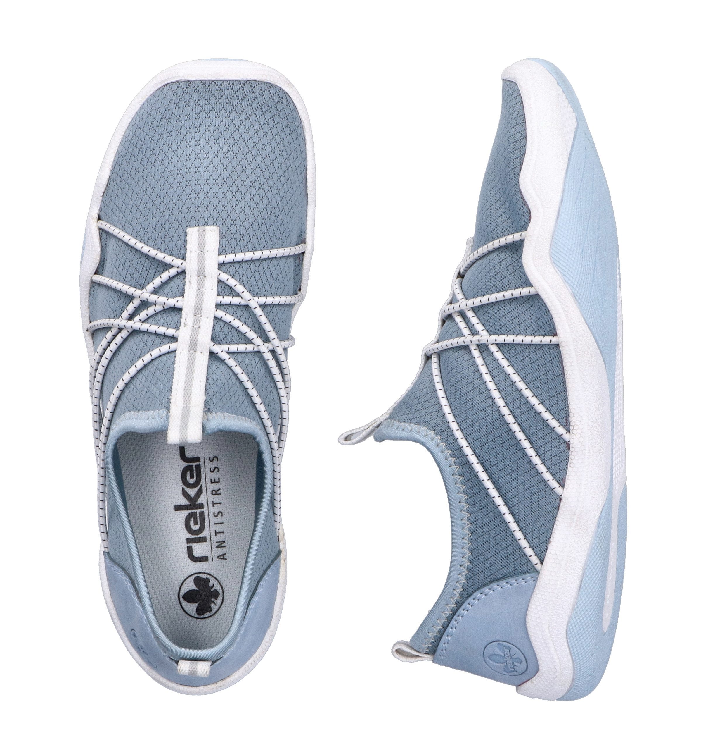 Rieker Slip-on sneakers , blote voeten schoen, instapschoen, slipper in vegan verwerking