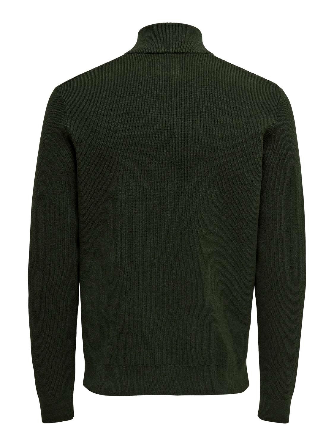 ONLY & SONS Gebreide trui ONSPHIL REG 12 STRUC HALF ZIP KNIT NOOS