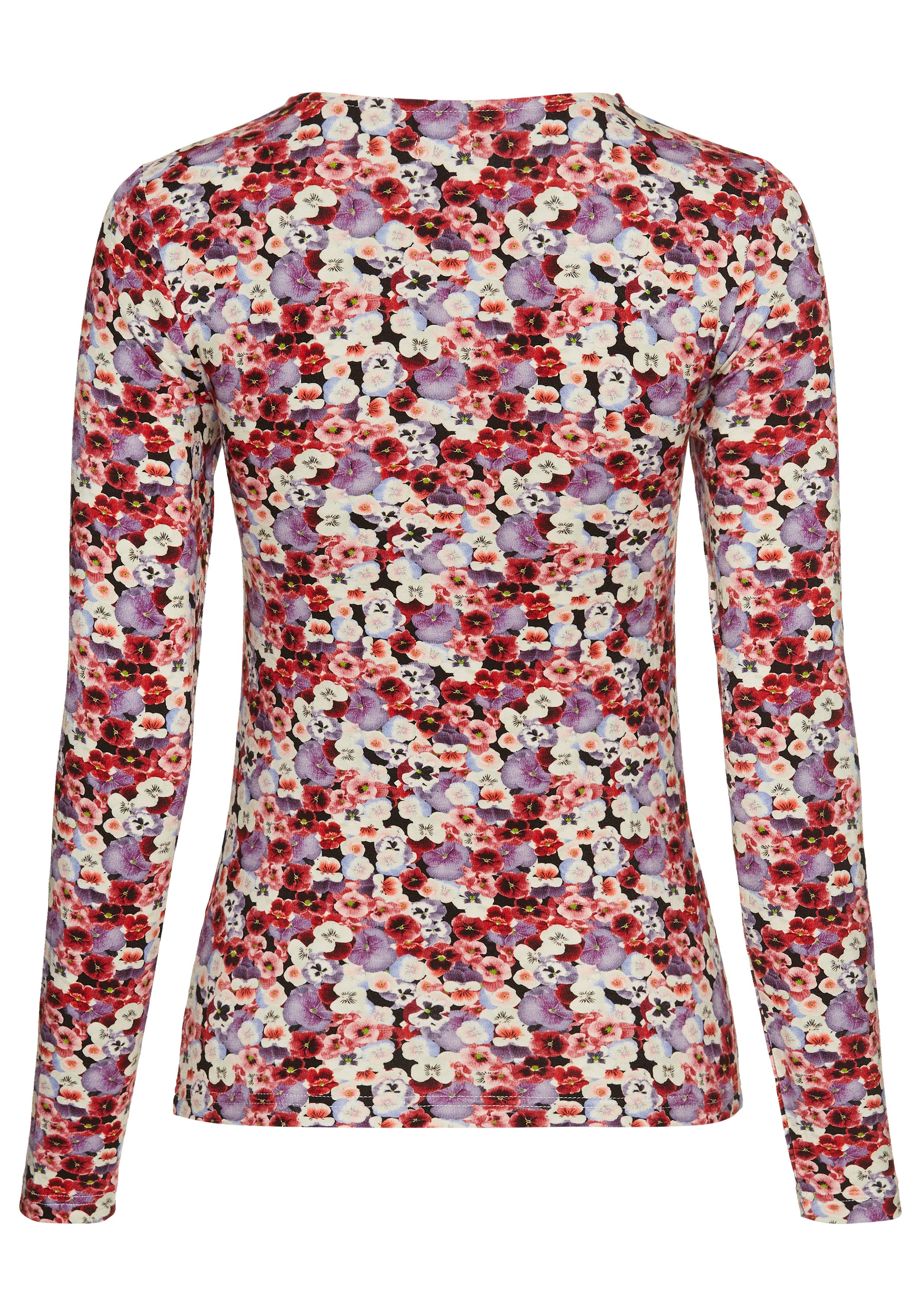 Laura Scott Shirt met lange mouwen met twisteffect bij de halslijn