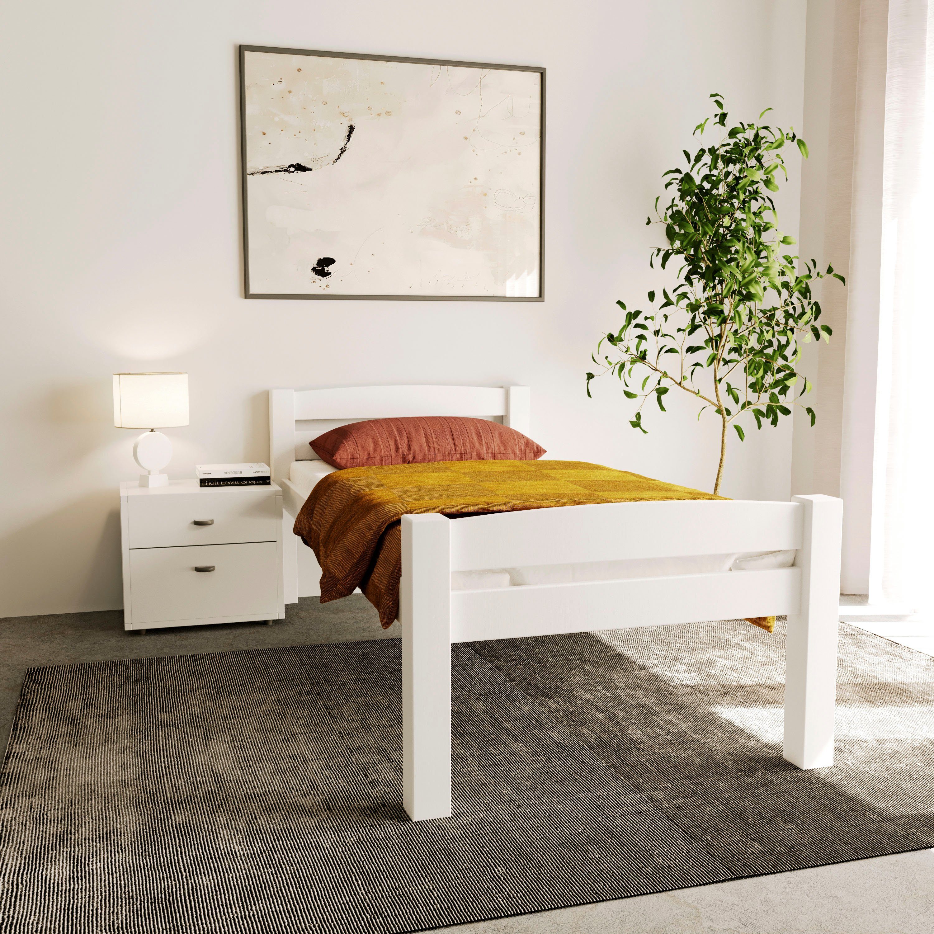 Home affaire 1-persoonsledikant "OFI", jeugdbed, Scandinavisch design, tijdloos elegant