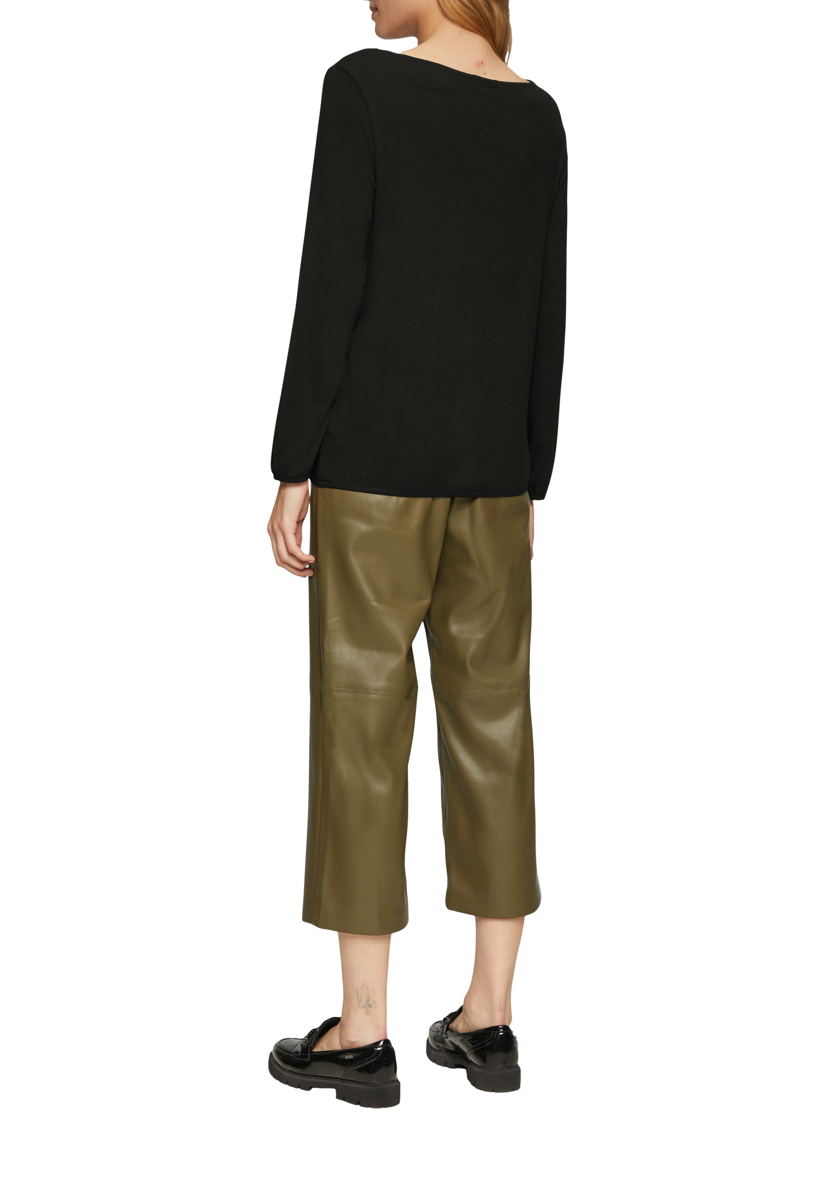 s.Oliver Shirt met lange mouwen met elastische taille