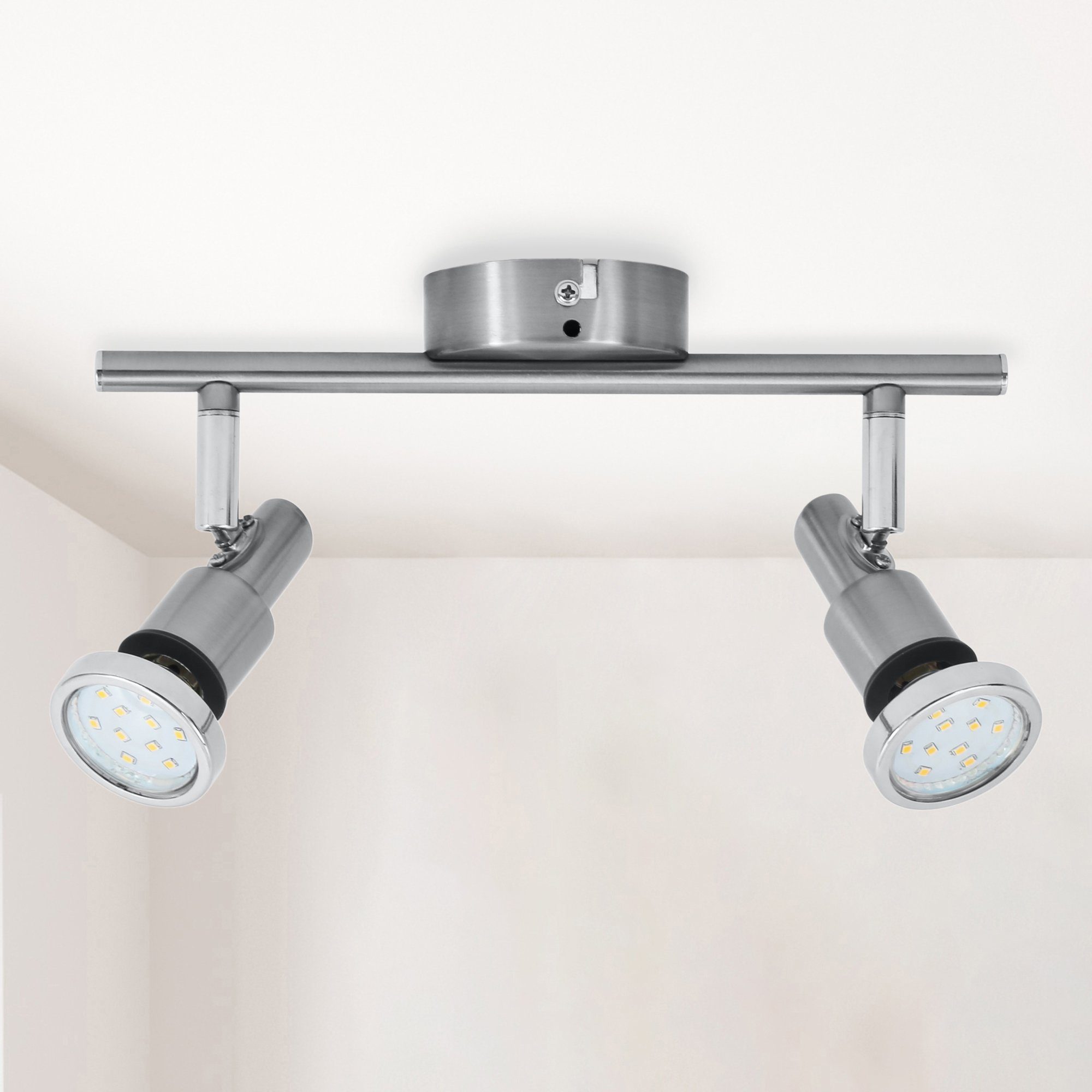 B.K.Licht Led-plafondlamp Aurel Badlamp, IP44, plafondspot, GU10, spot, plafond, lamp, 5W