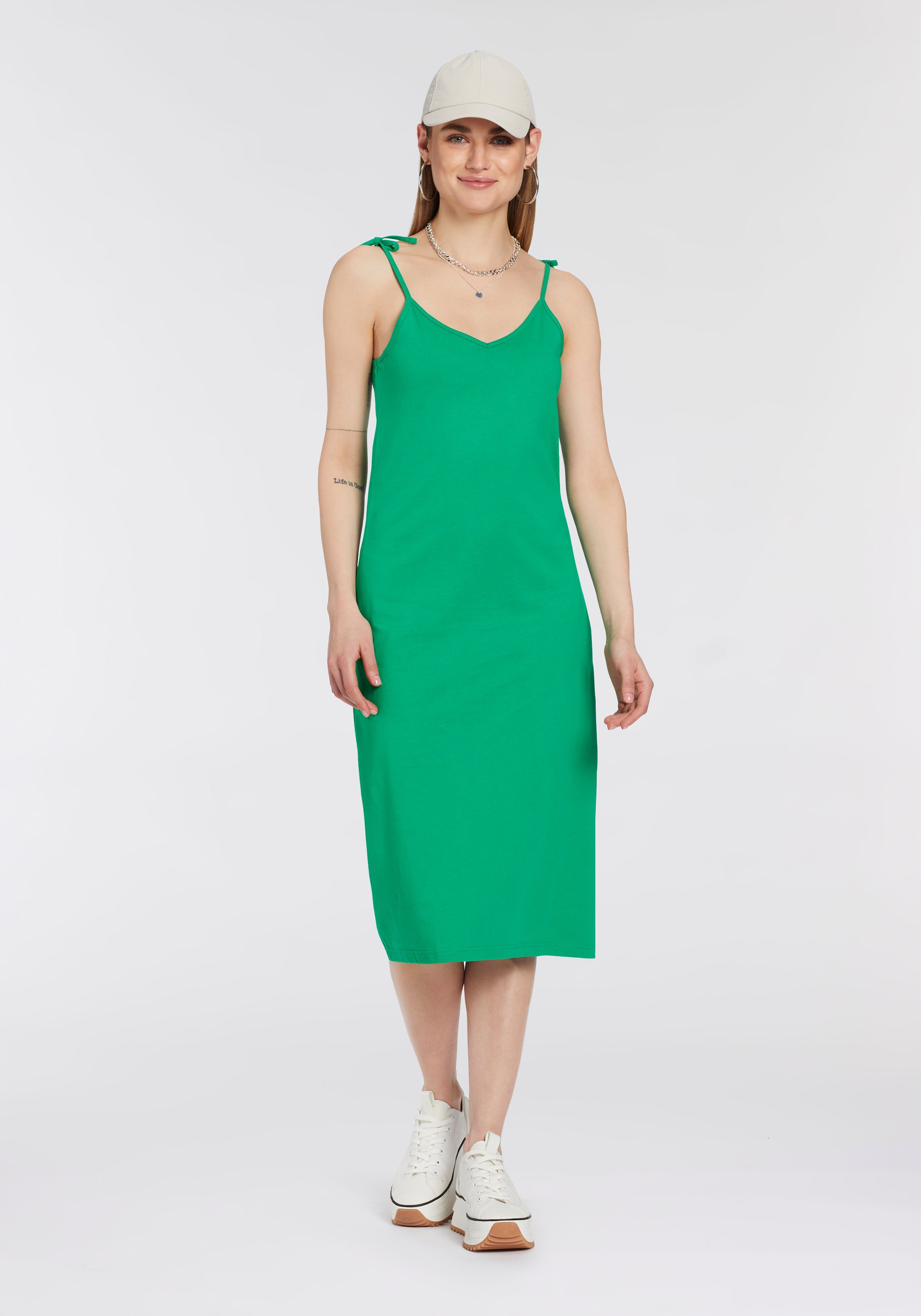 OTTO products Jerseyjurk GOTS-gecertificeerd CIRCULAR COLLECTIE in midi-lengte elegant van 100% katoen met spaghettibandjes
