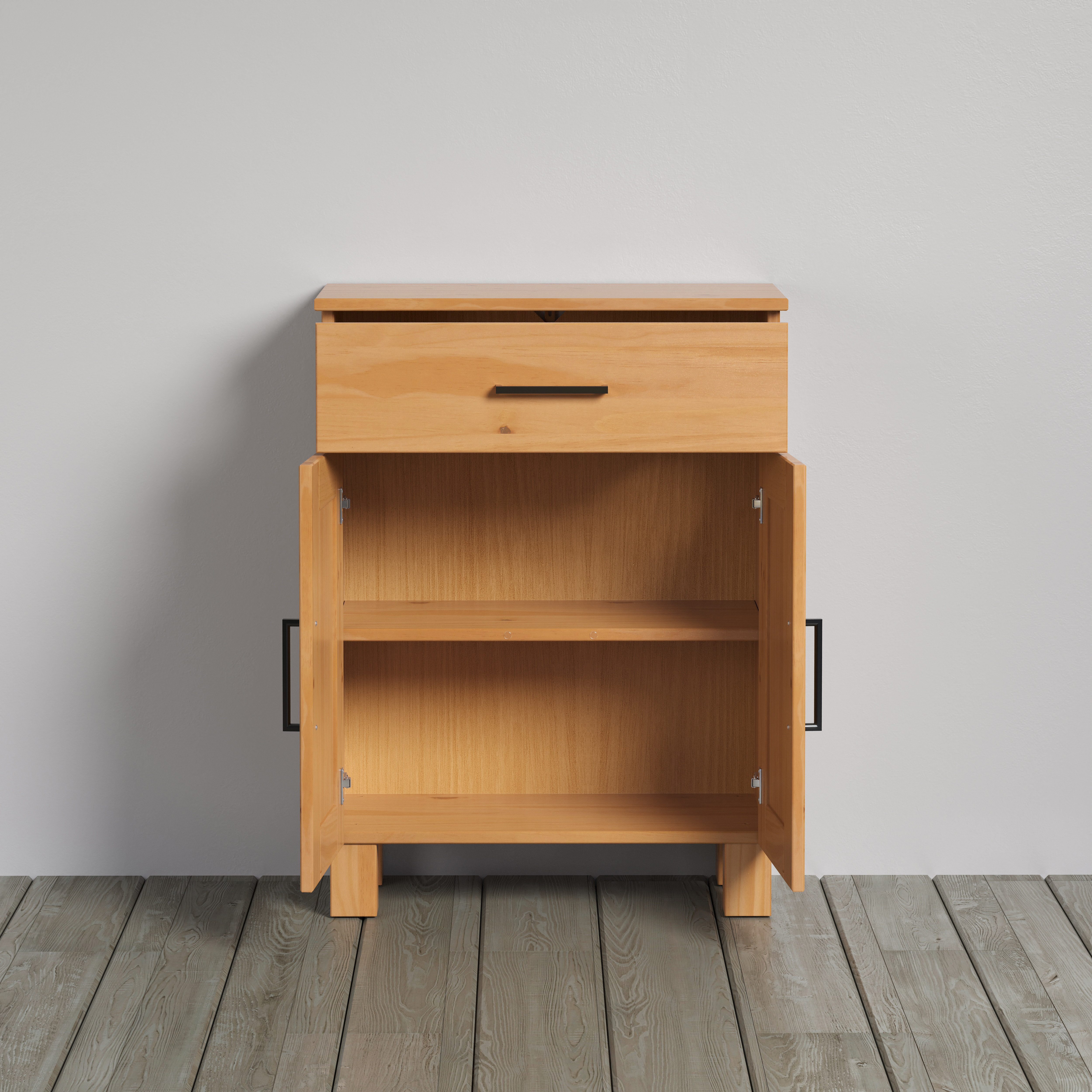 welltime Onderkast Ulea Badkommode van massief hout met brede lade - (B/D/H) 60/30/80 cm (1 stuk)