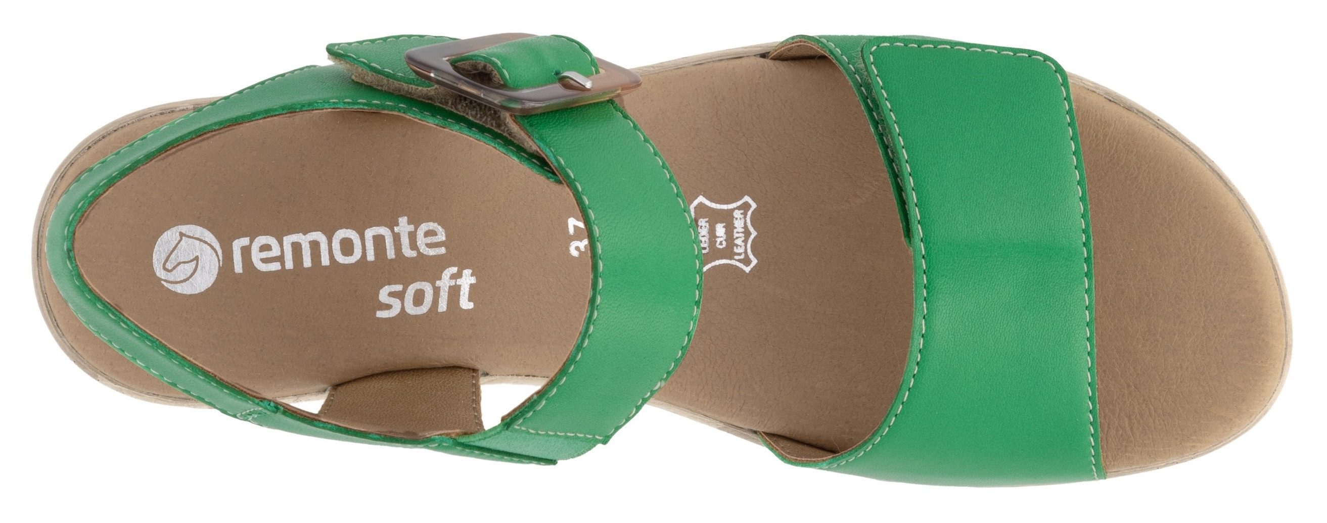 Remonte Sandaaltjes ELLE-Collection , blokhak, zomerschoen, sandaal met klittenbandsluitingen