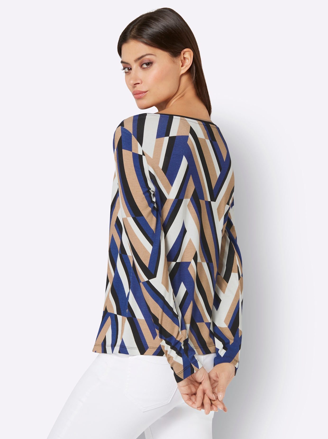 Creation L Shirt met lange mouwen Gedessineerd shirt (1-delig)
