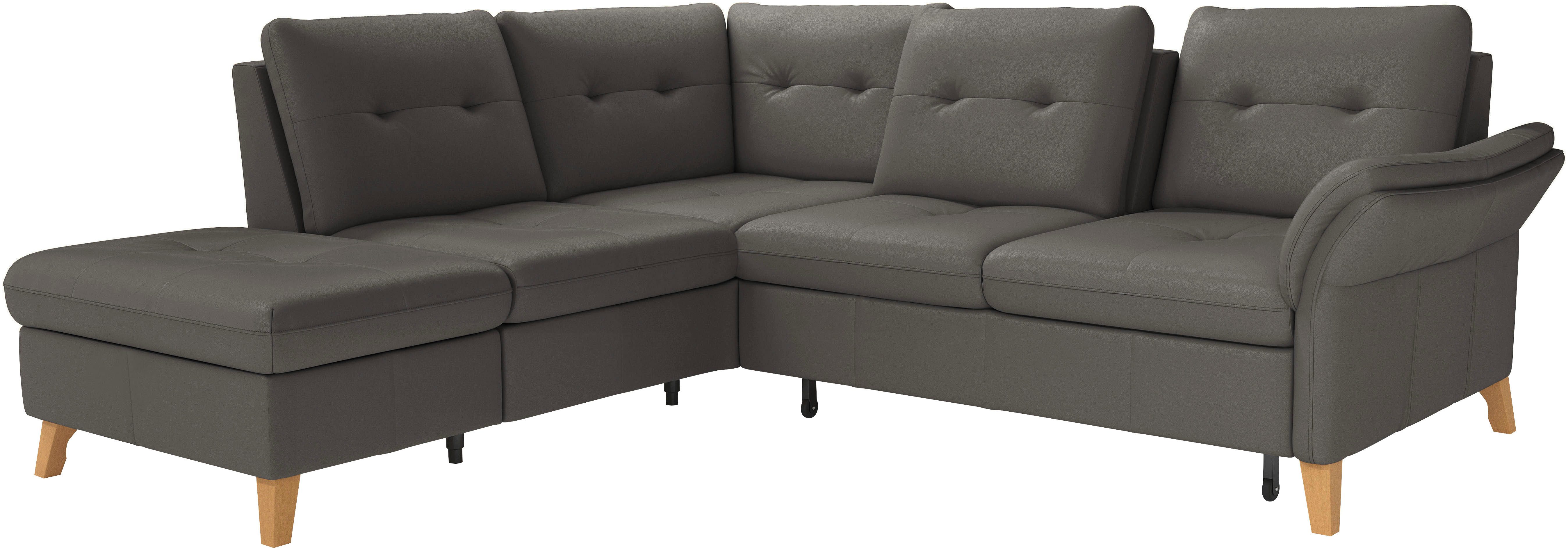 sit&more Hoekbank Göteborg inclusief zitdiepteverstelling, optioneel met bedfunctie & bedlade